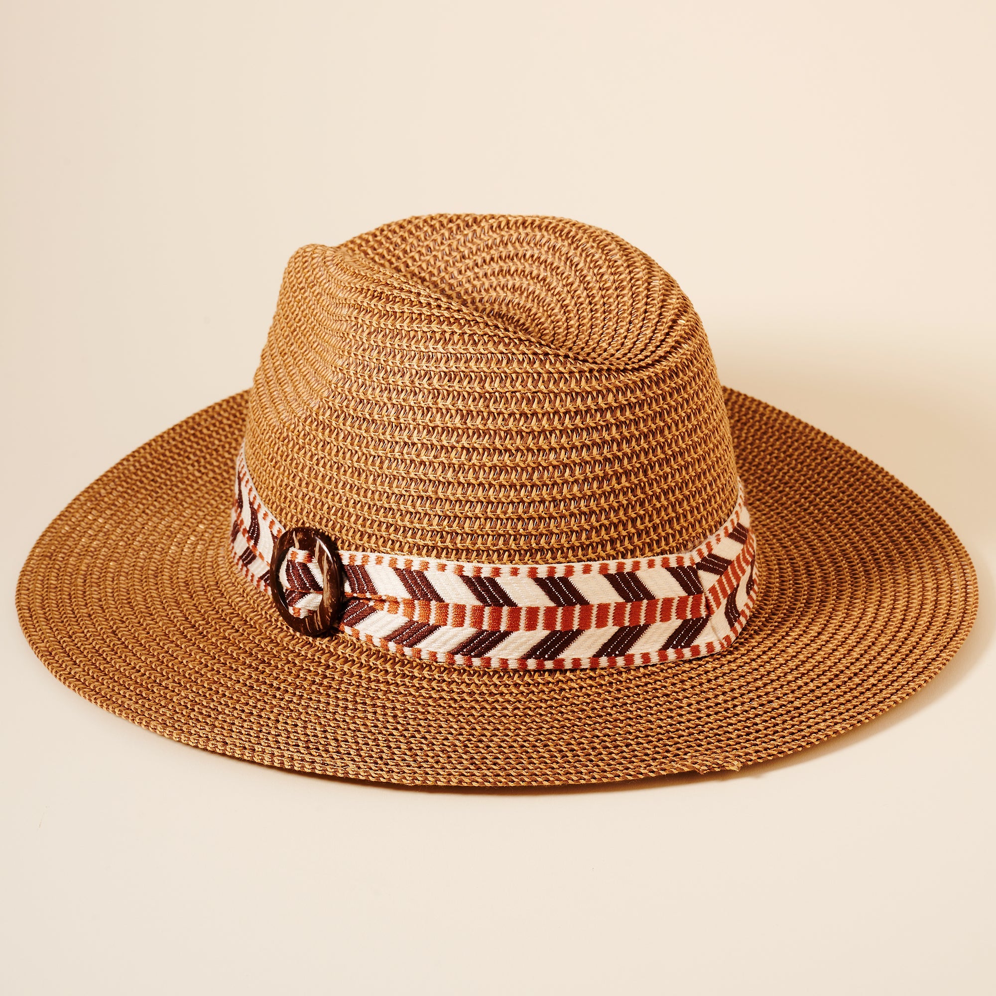 Arrow Strap Straw Fedora