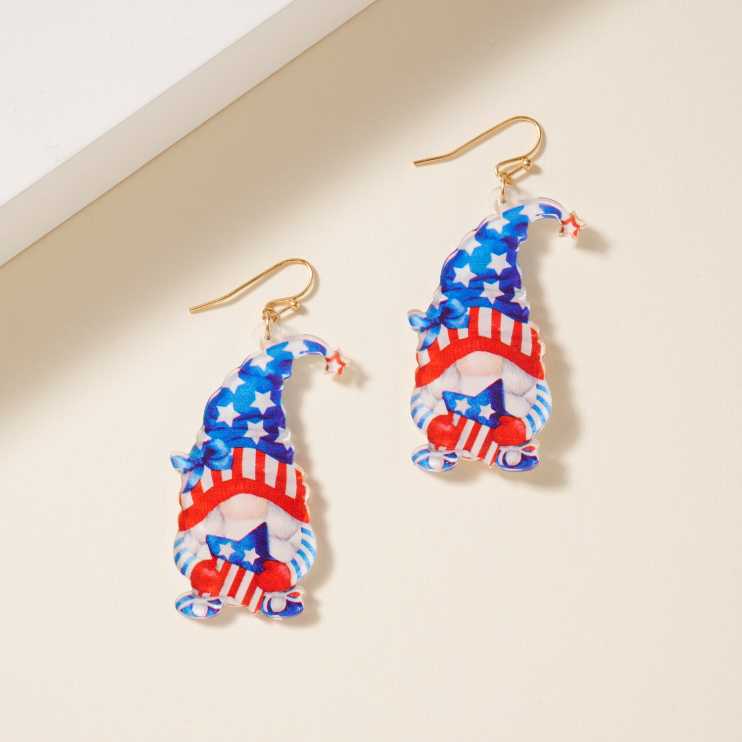 USA Garden Gnome Earrings
