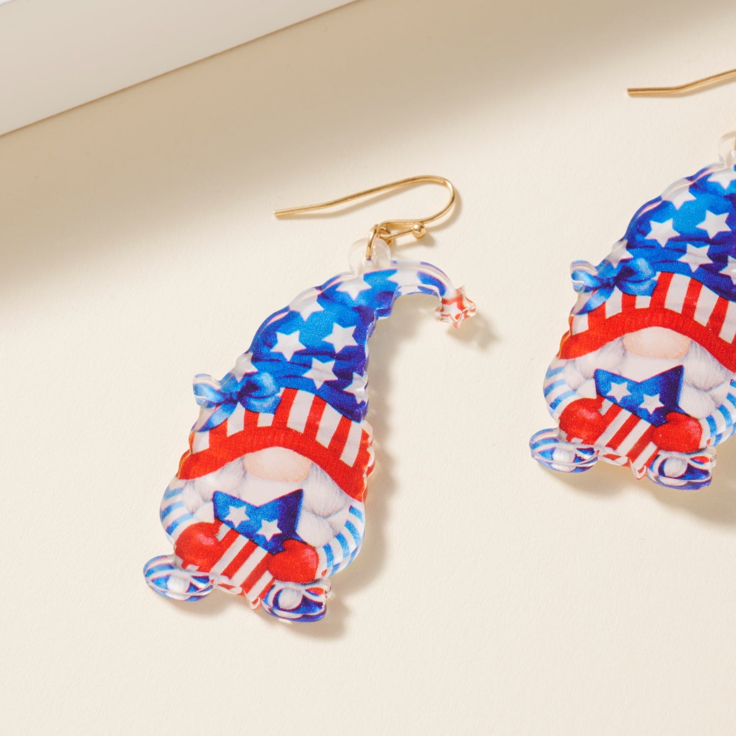USA Garden Gnome Earrings