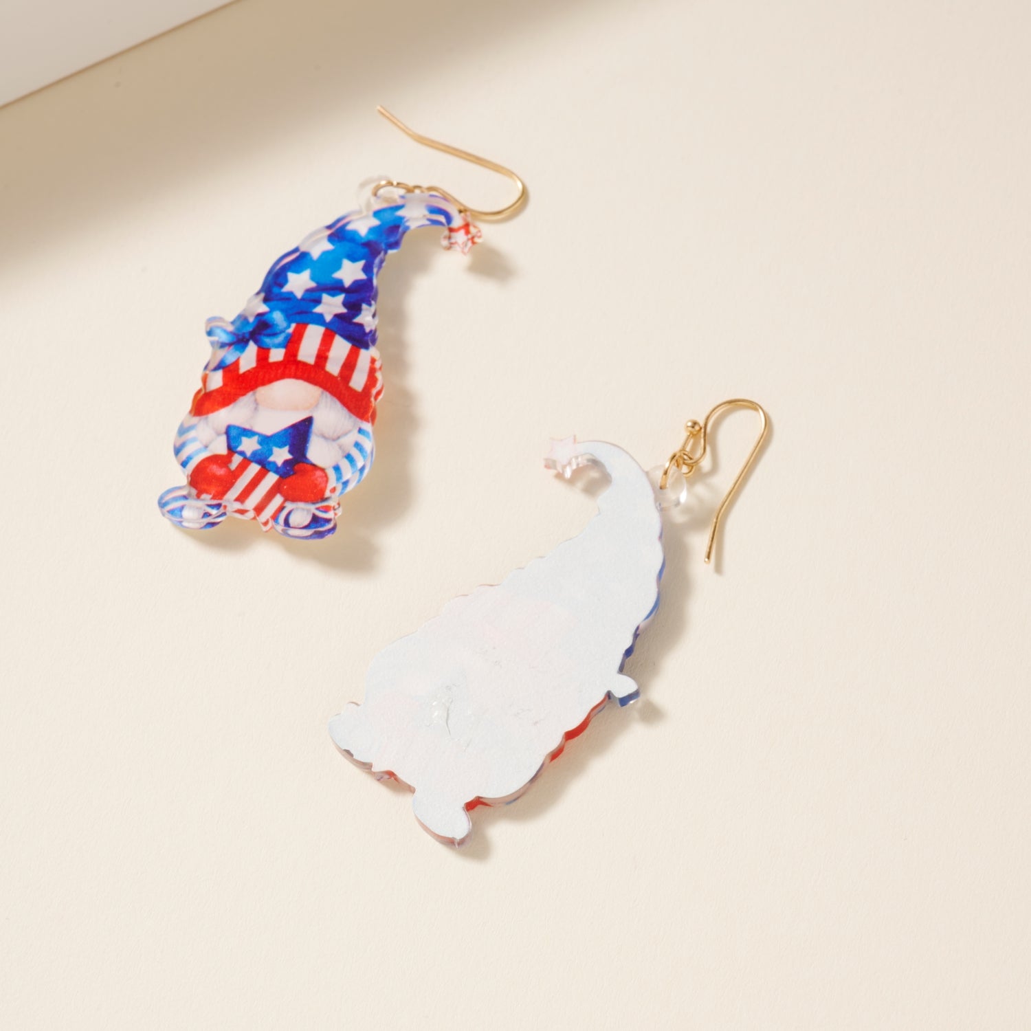 USA Garden Gnome Earrings