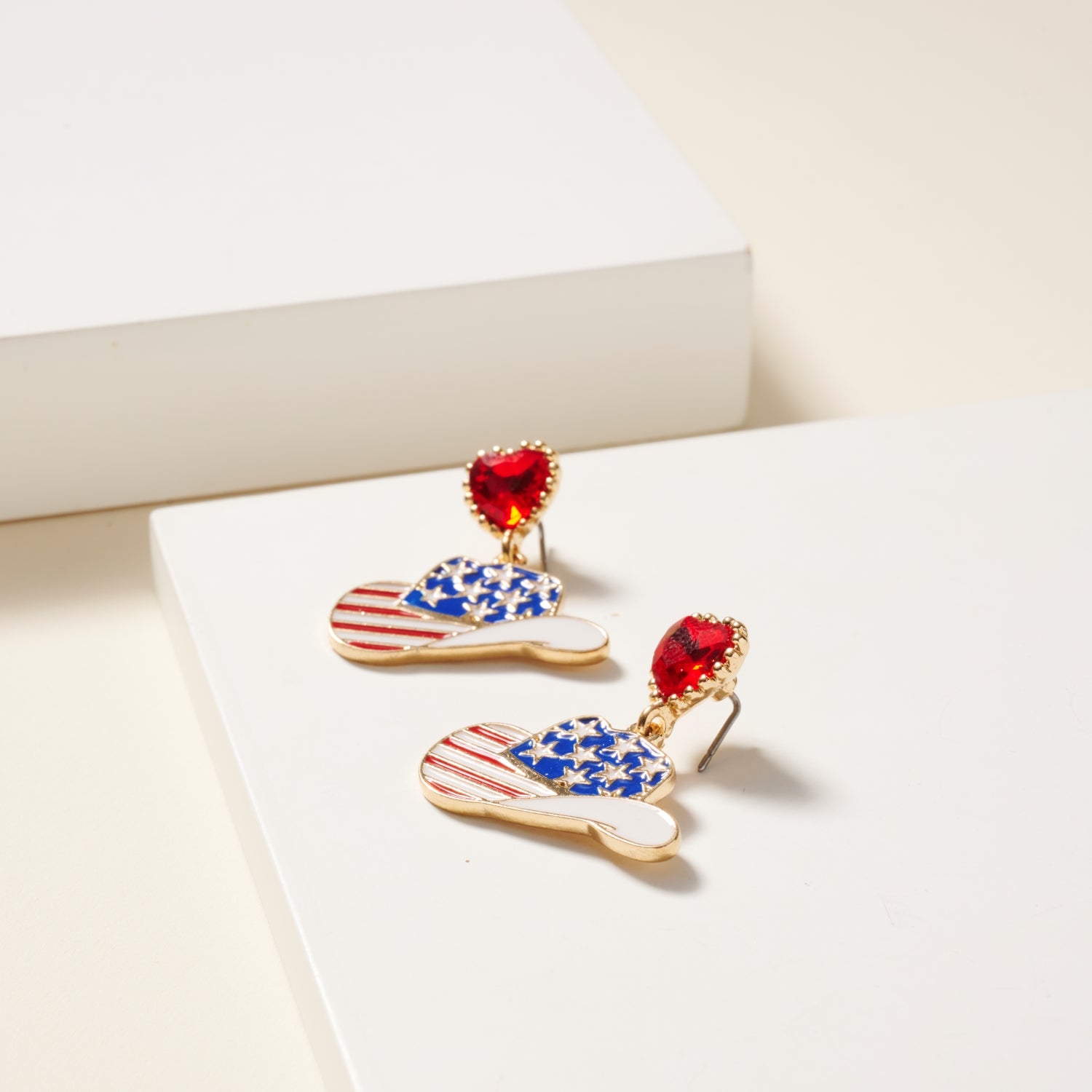 USA Cowboy Hat Earrings