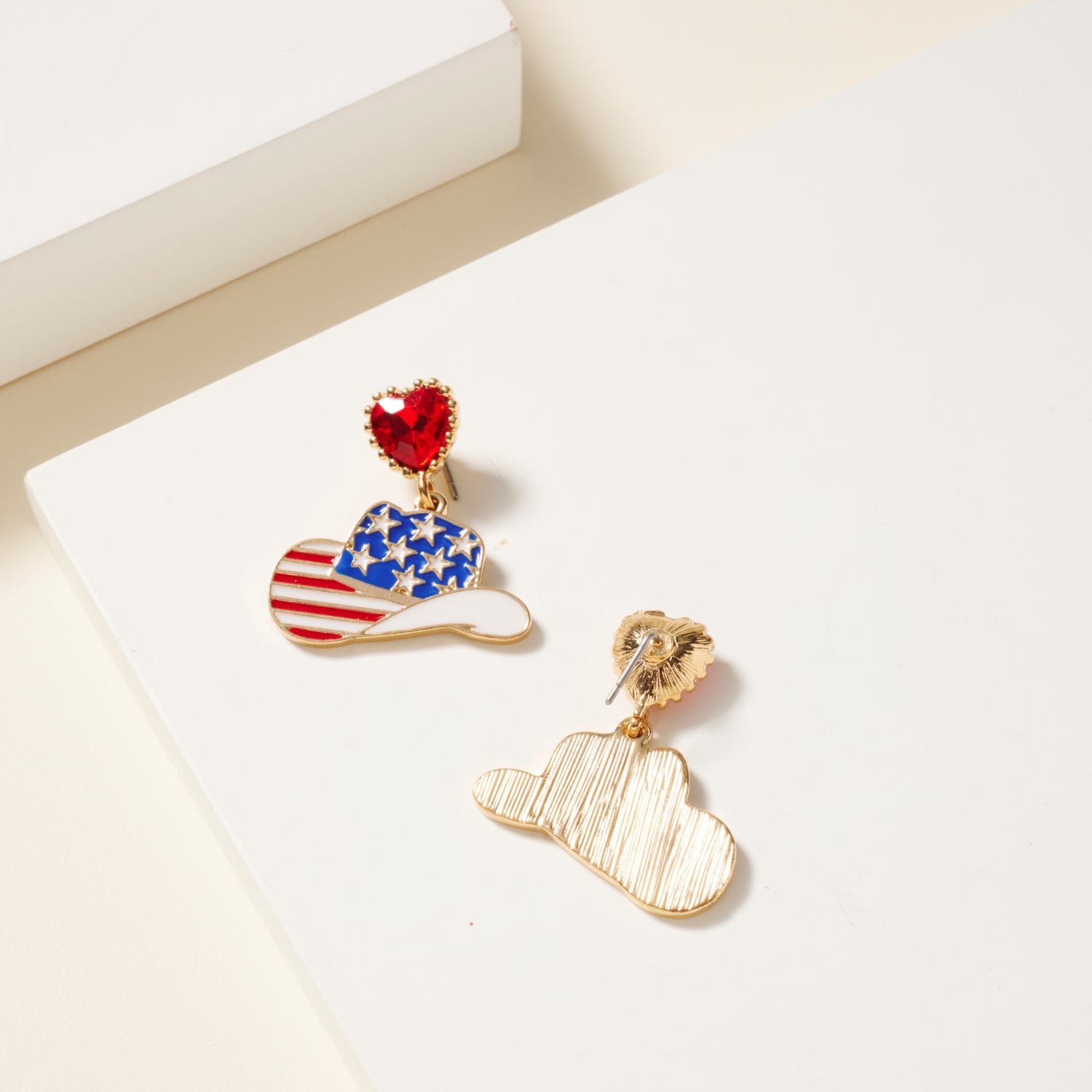 USA Cowboy Hat Earrings