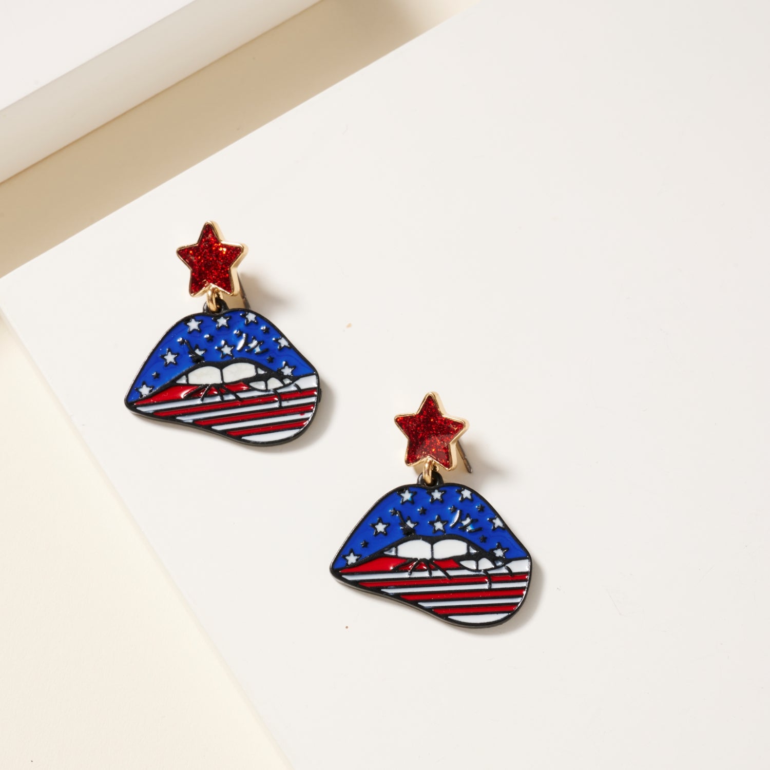 USA Lips Earrings
