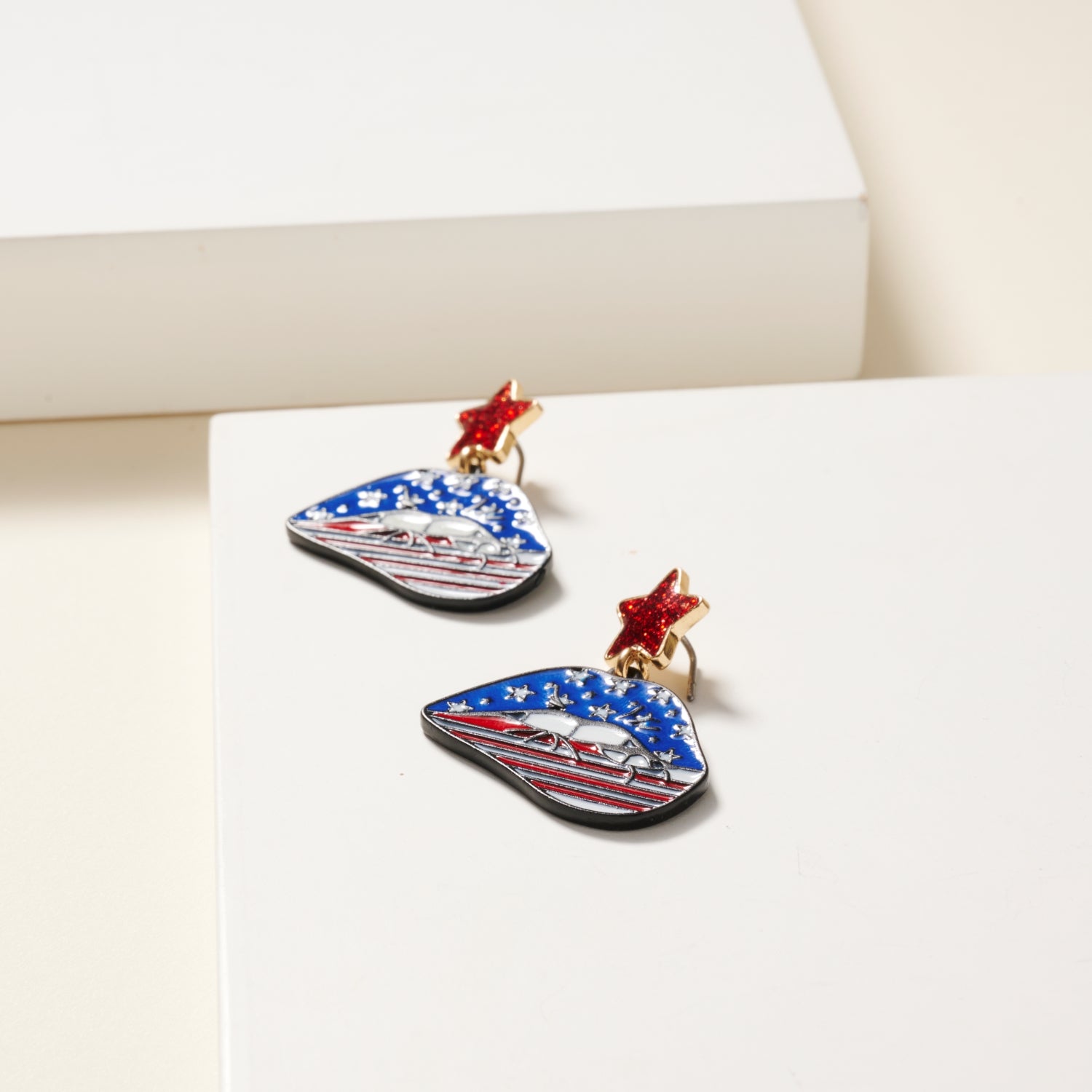 USA Lips Earrings