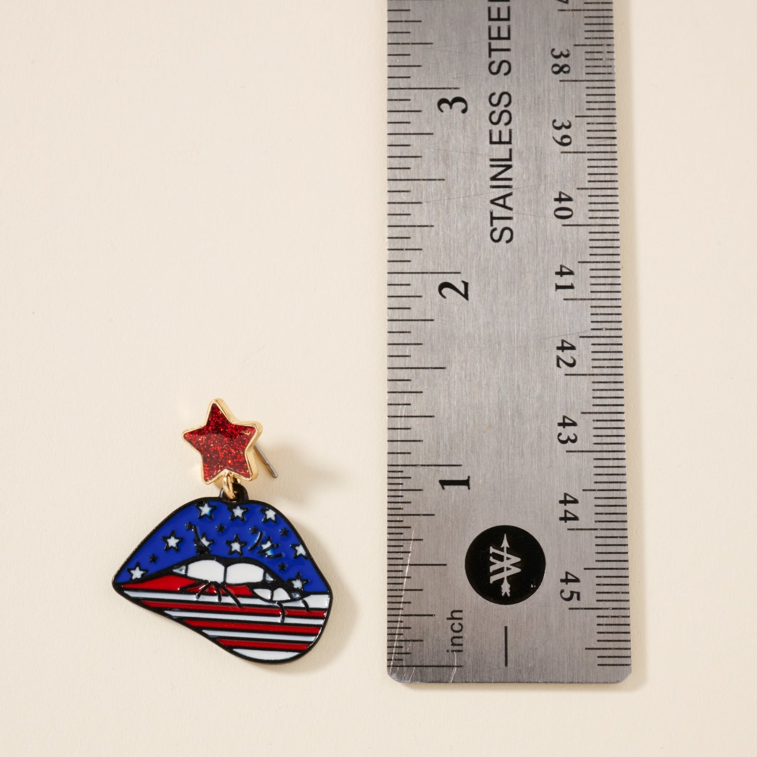 USA Lips Earrings