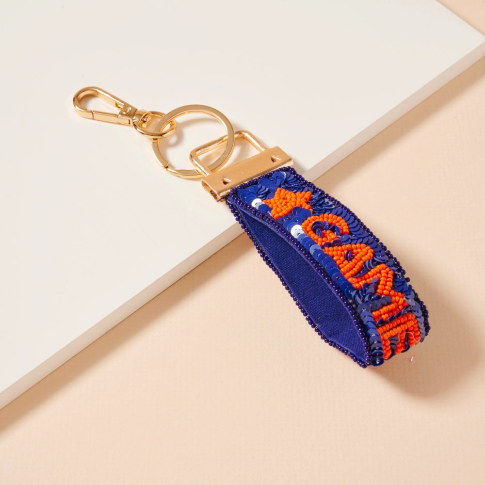 Game Day Seed Bead Keychains