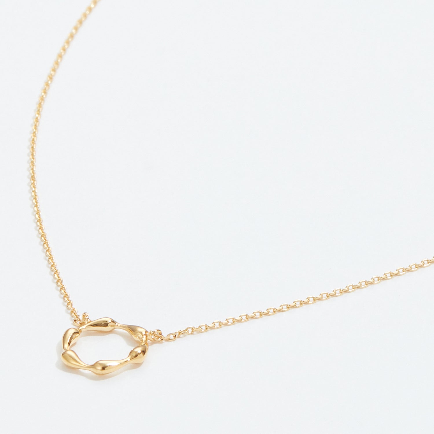 Organic Circle Pendant Necklace