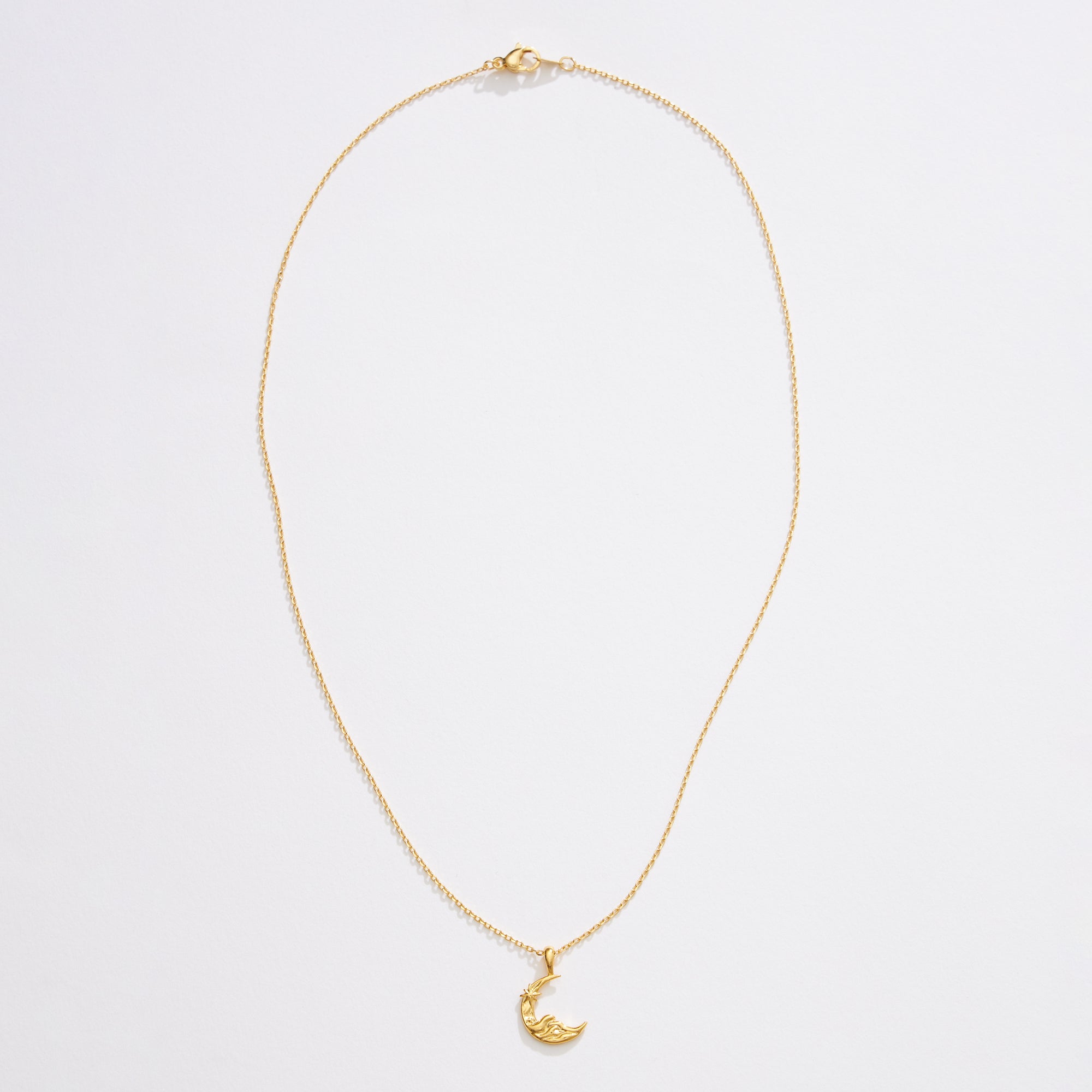 Gold Dipped Luna Wave Necklace - Frem
