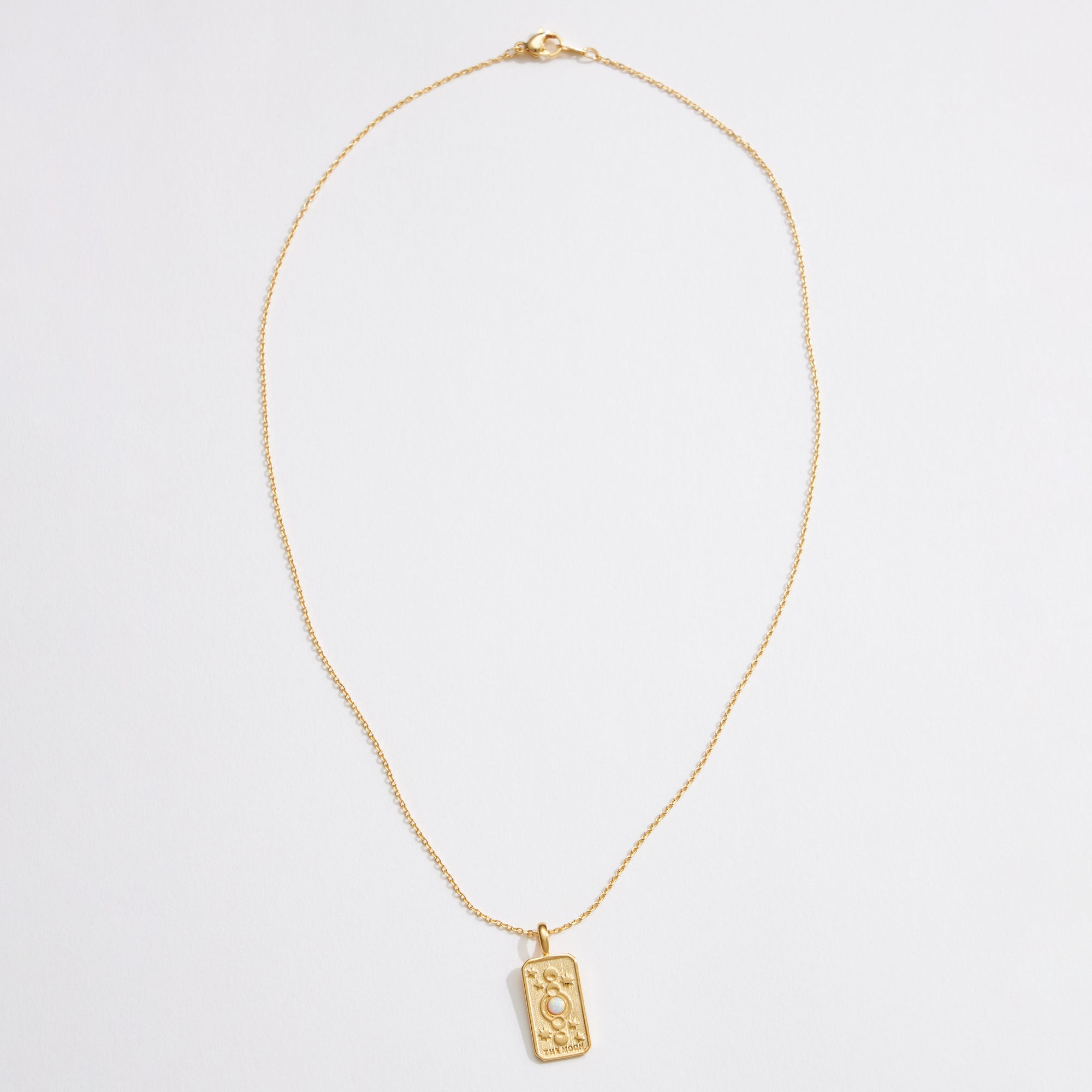 Gold Dipped The Moon Tarot Pendant Necklace - Frem