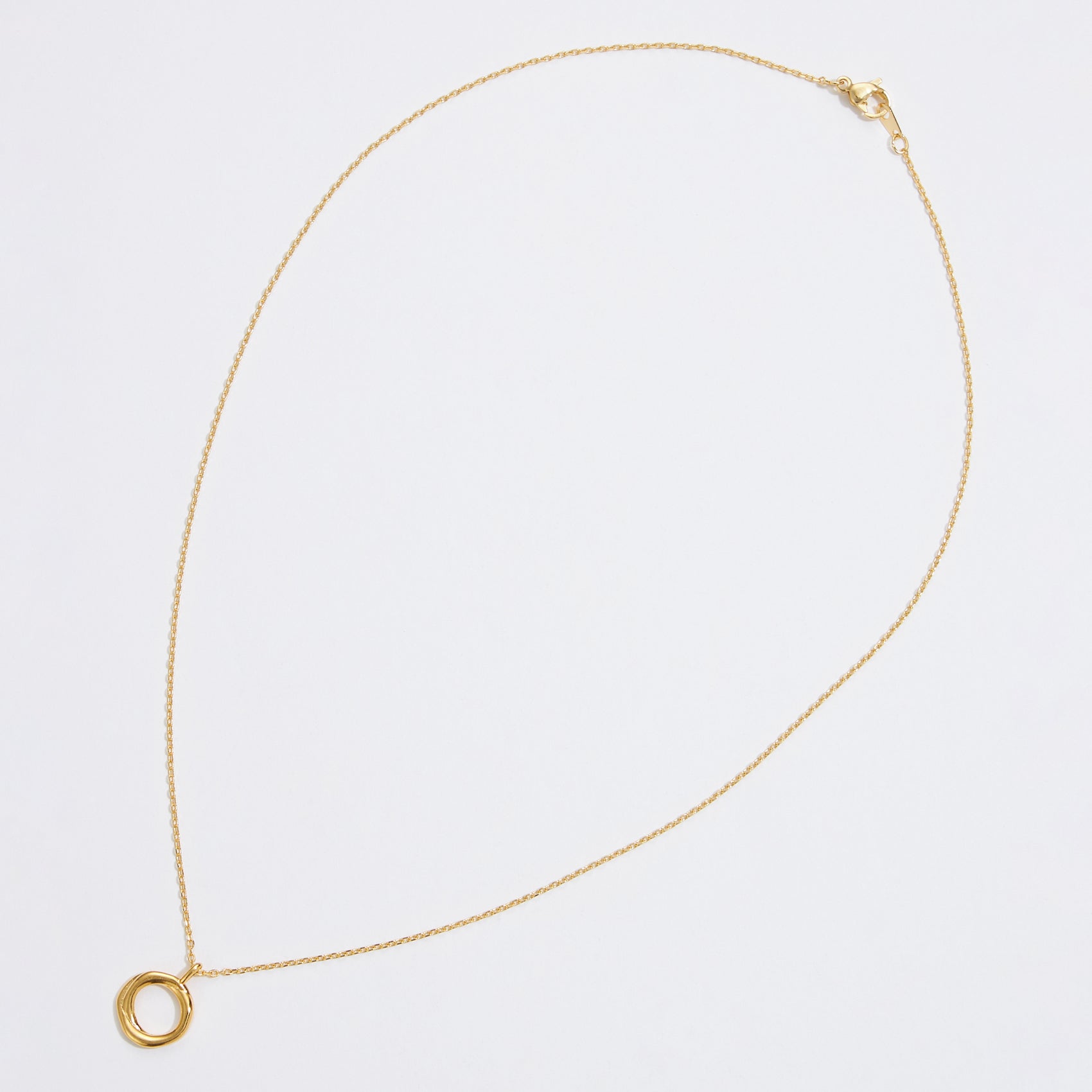 Gold Dipped Organic Circle Necklace - Frem