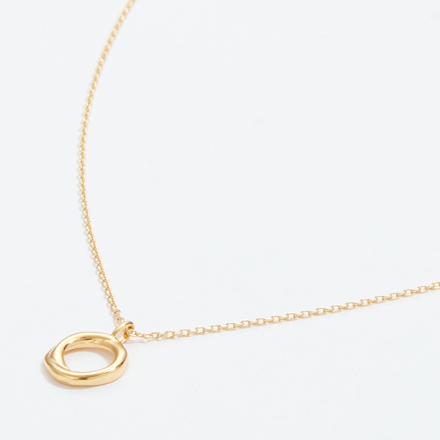 Gold Dipped Organic Circle Necklace - Frem