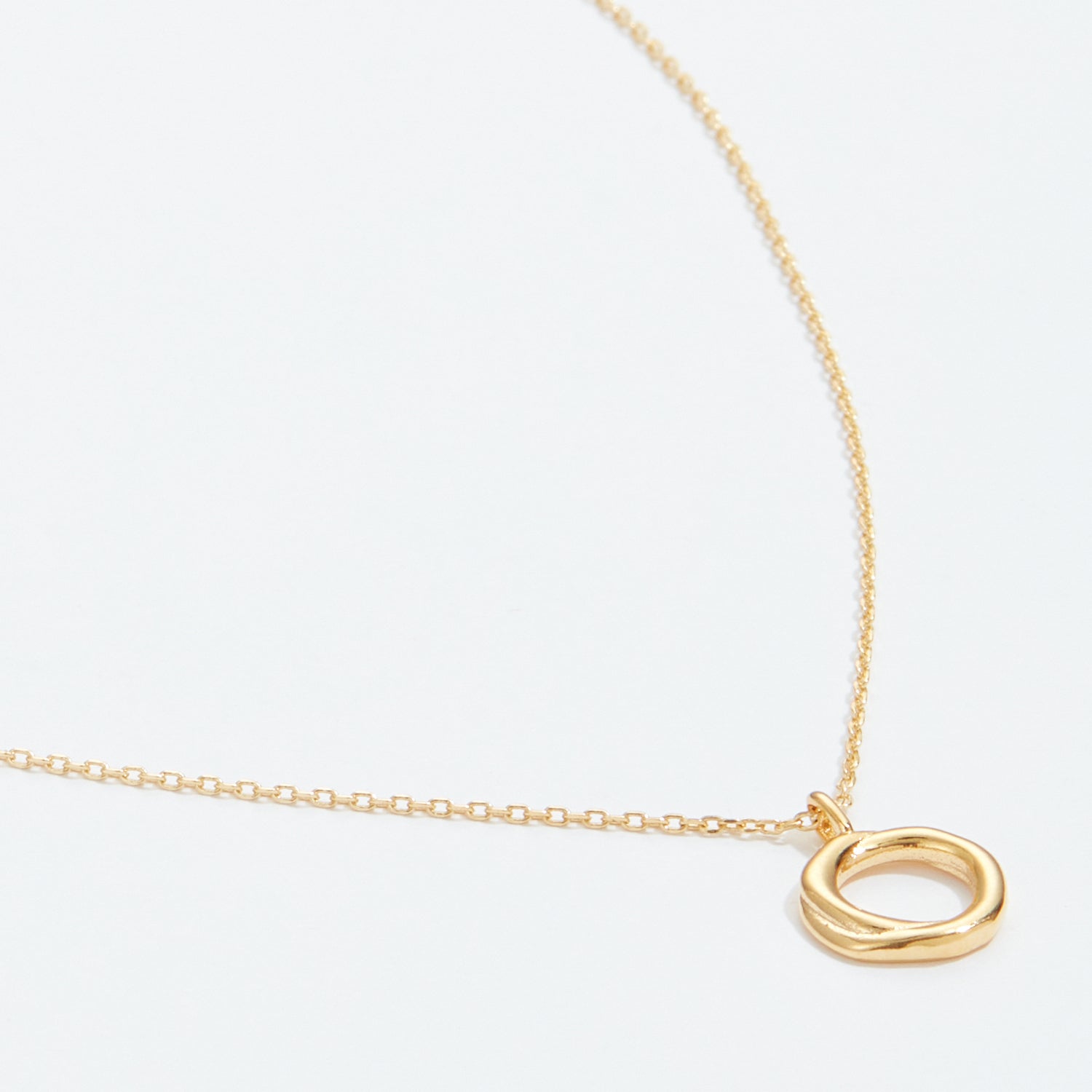 Gold Dipped Organic Circle Necklace - Frem