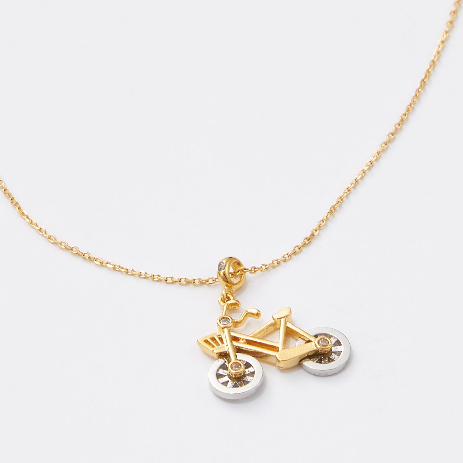 Bicycle Pendant Necklace