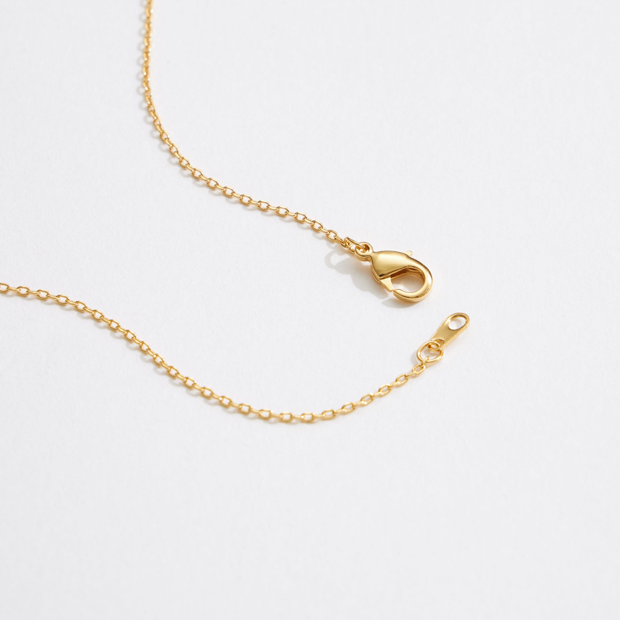 Gold Dipped CZ Crescent Pendant Necklace - Frem