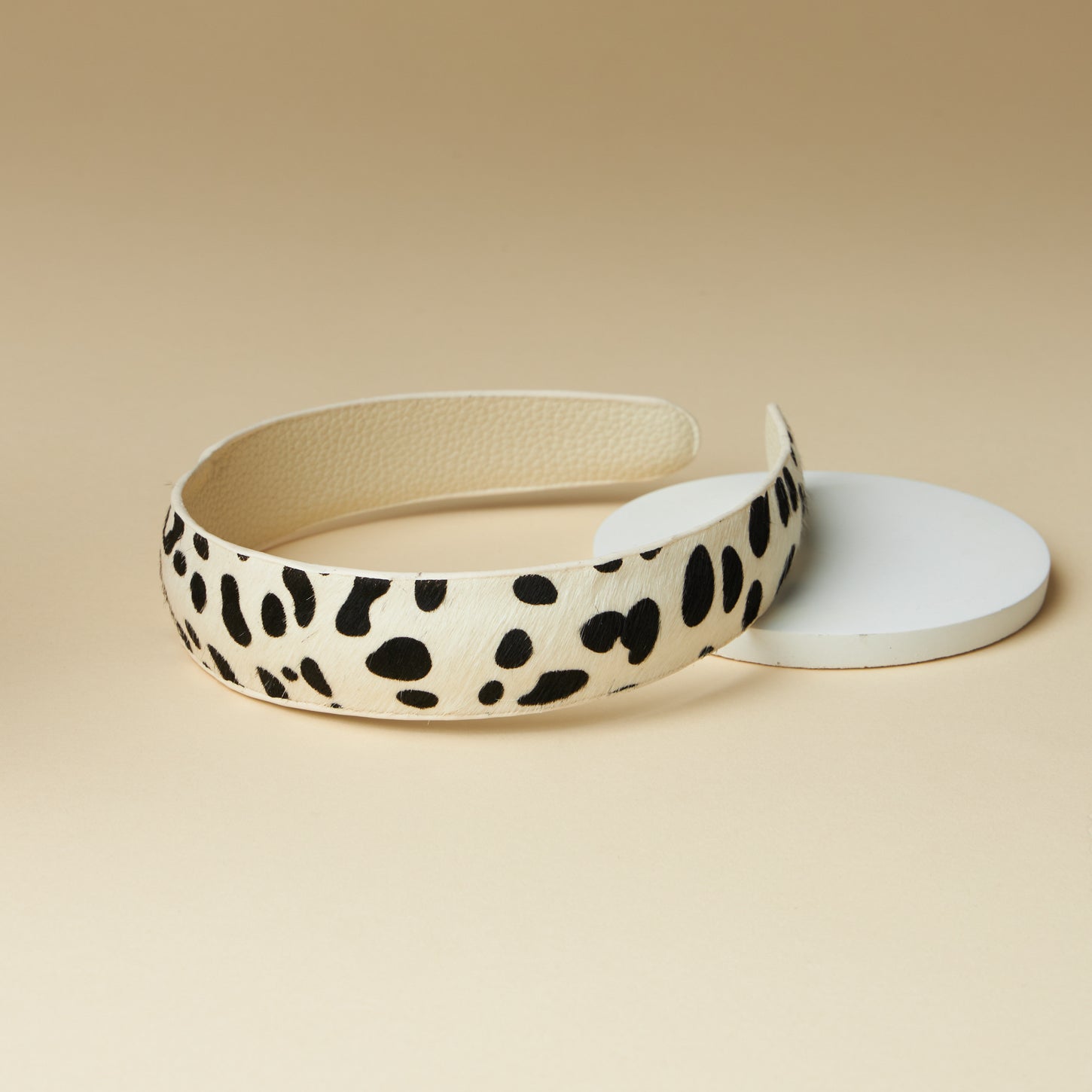Genuine Leather Animal Print Headbands 1.5inch - Frem