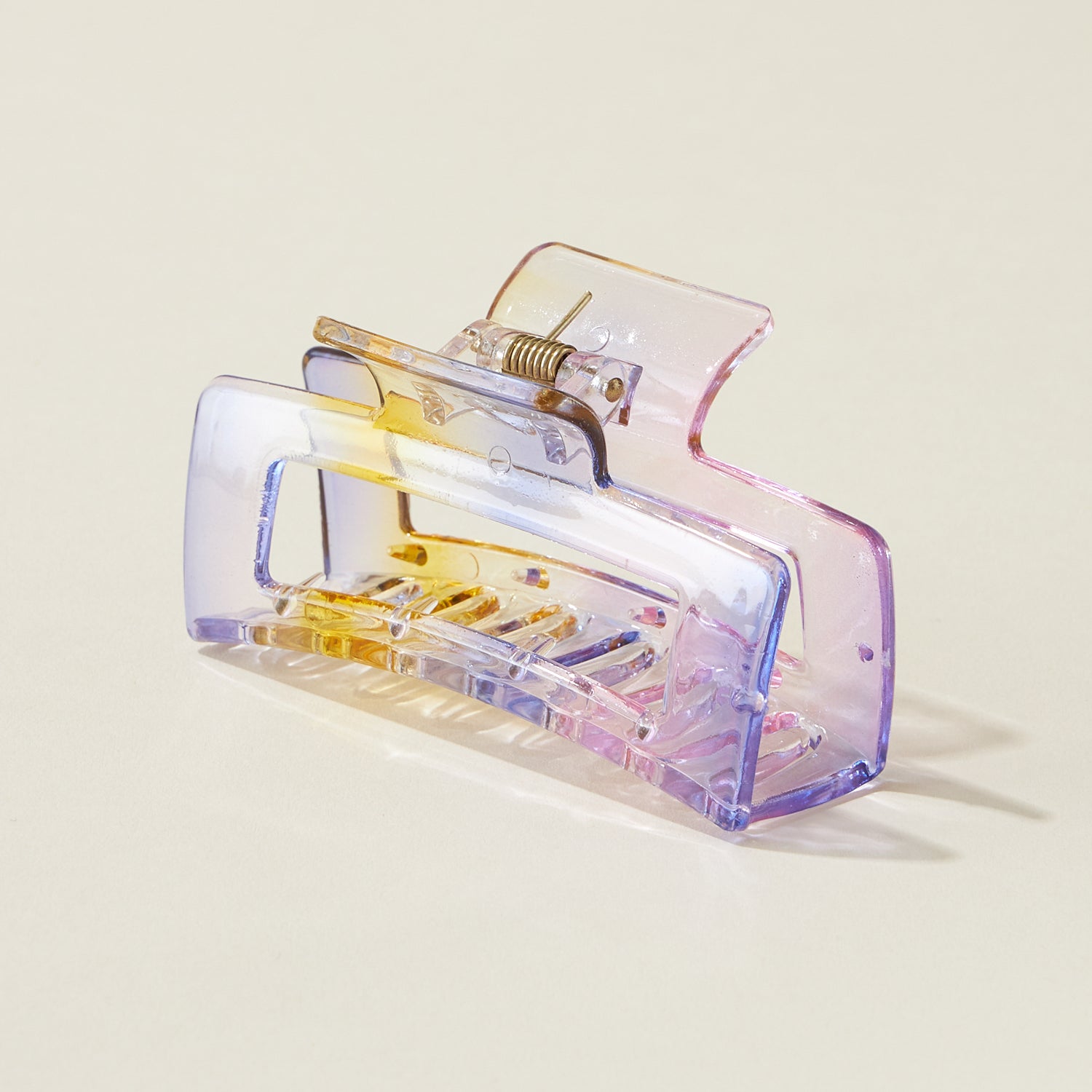 Tie Dye Resin Rectangular Claw Hair Clips - Frem