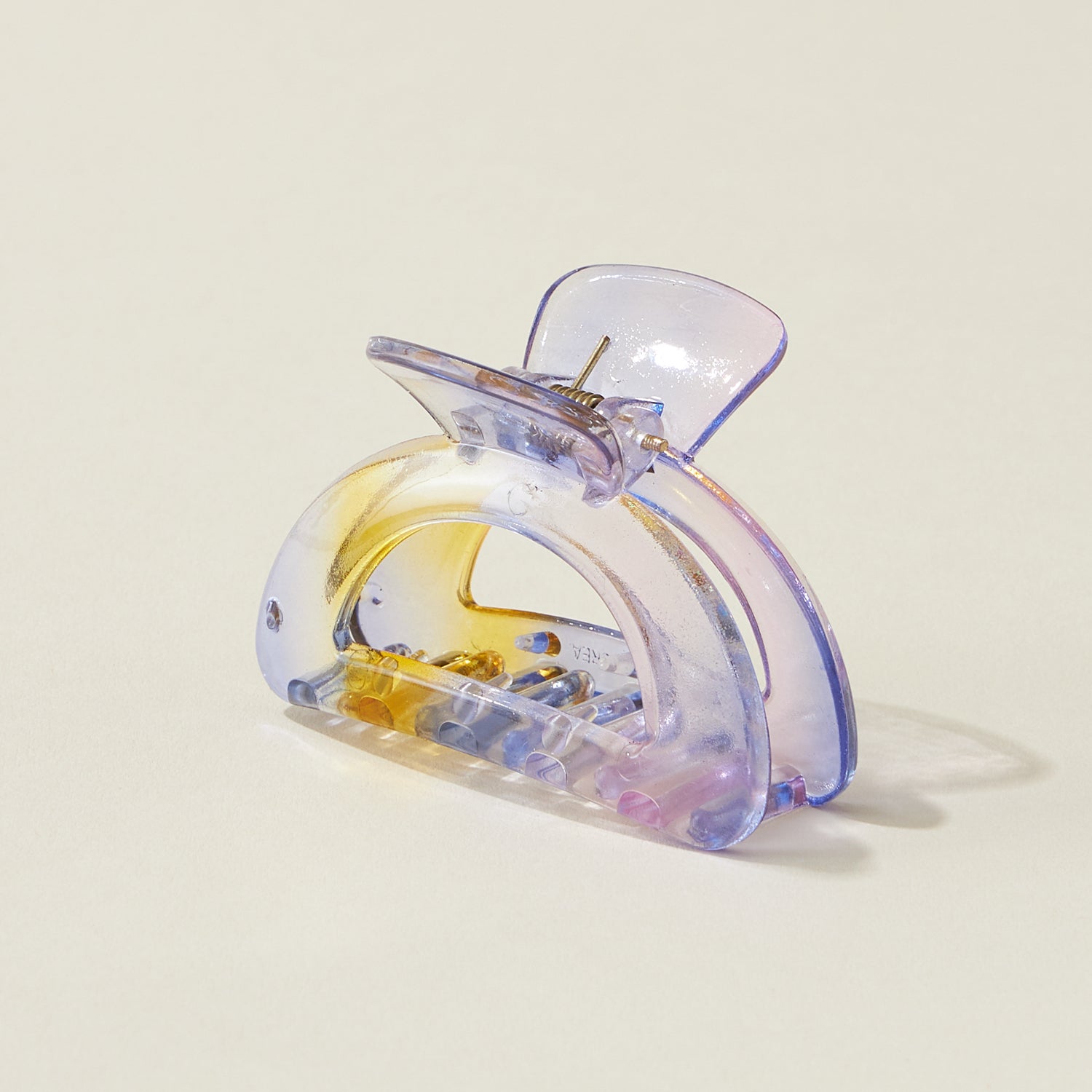 Tie Dye Resin Half Moon Claw Hair Clips - Frem