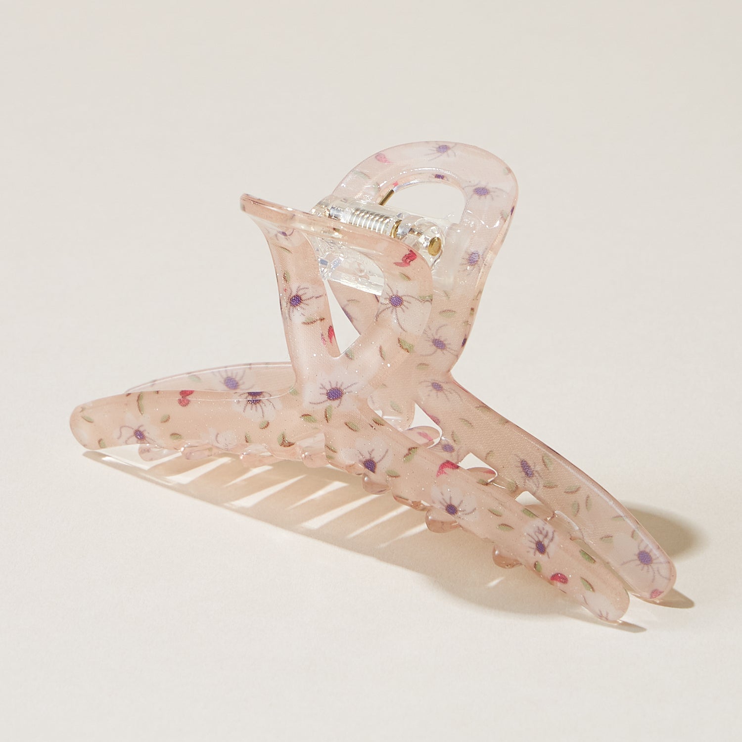Flower Patterned Claw Hair Clips - Frem