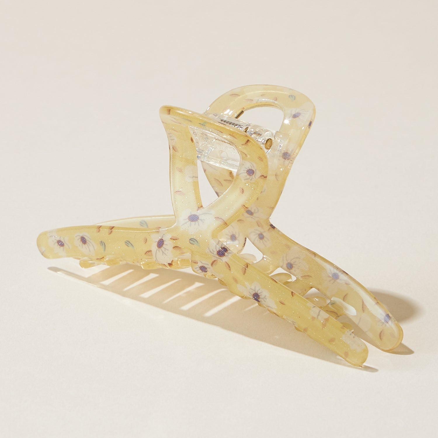 Flower Patterned Claw Hair Clips - Frem
