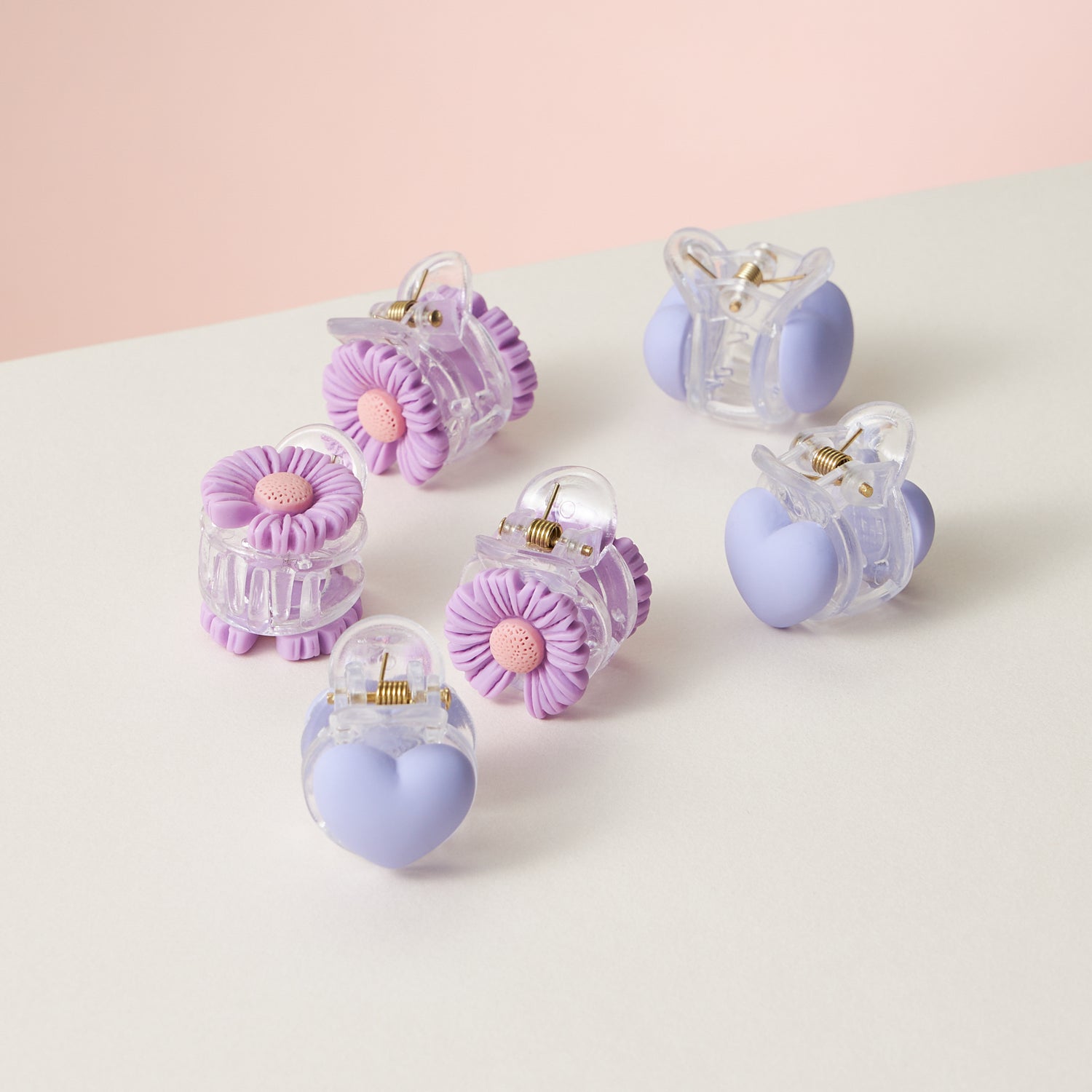 6 Pcs Floral Mini Claw Hair Clips - Frem