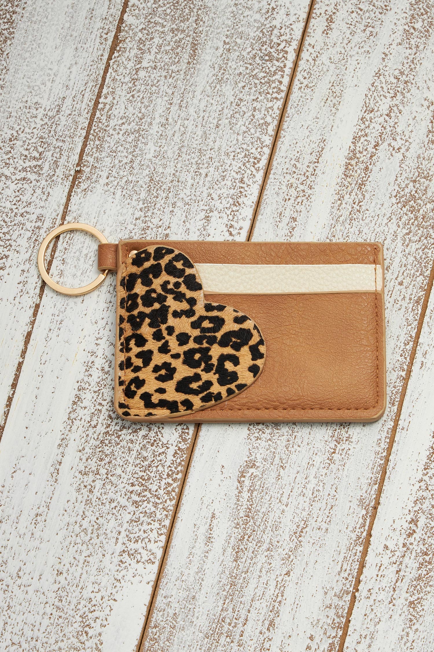 Genuine Leather ID Card Holder Key Chains - Frem