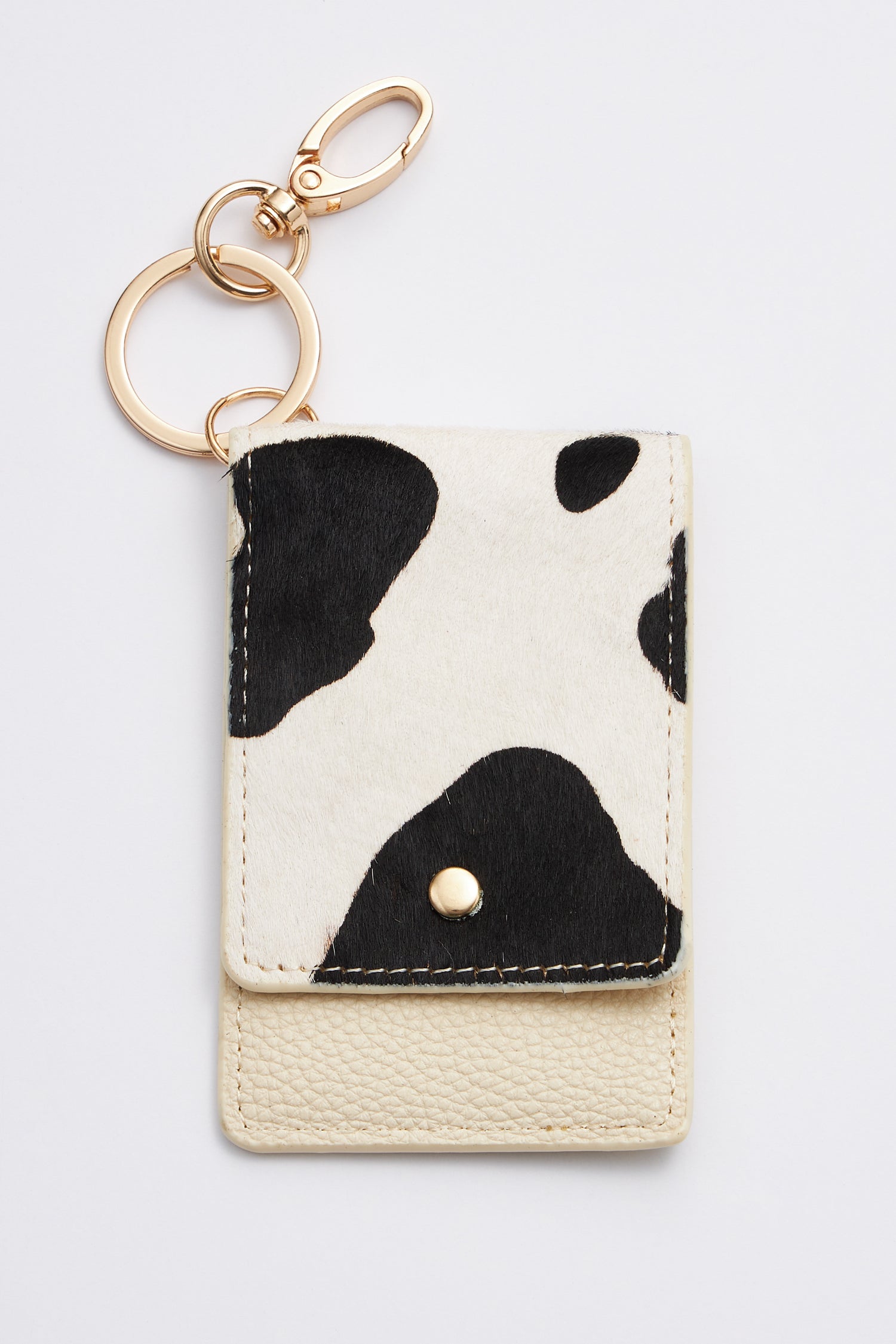 Animal Print ID Card Holder Key Chains - Frem