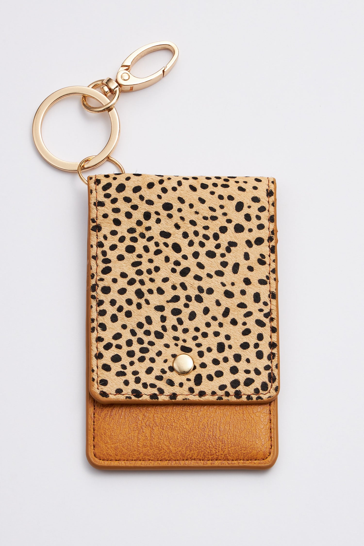 Animal Print ID Card Holder Key Chains - Frem