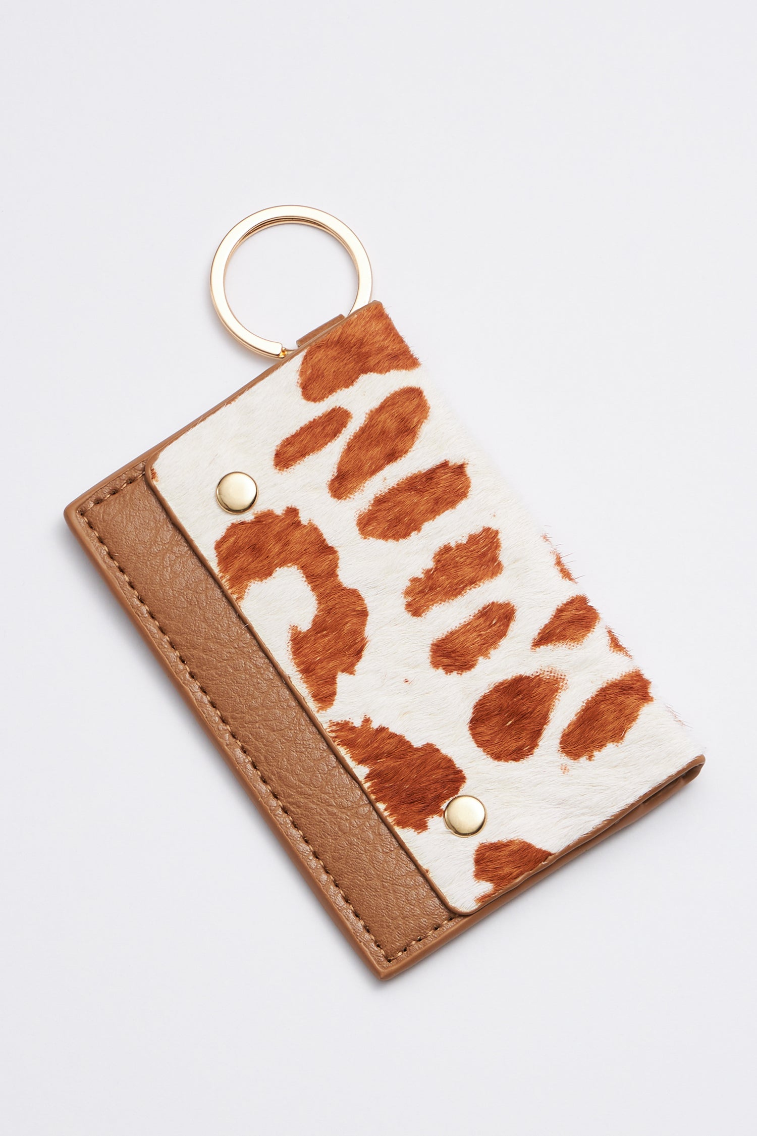 Animal Print Card Holder Key Chains - Frem