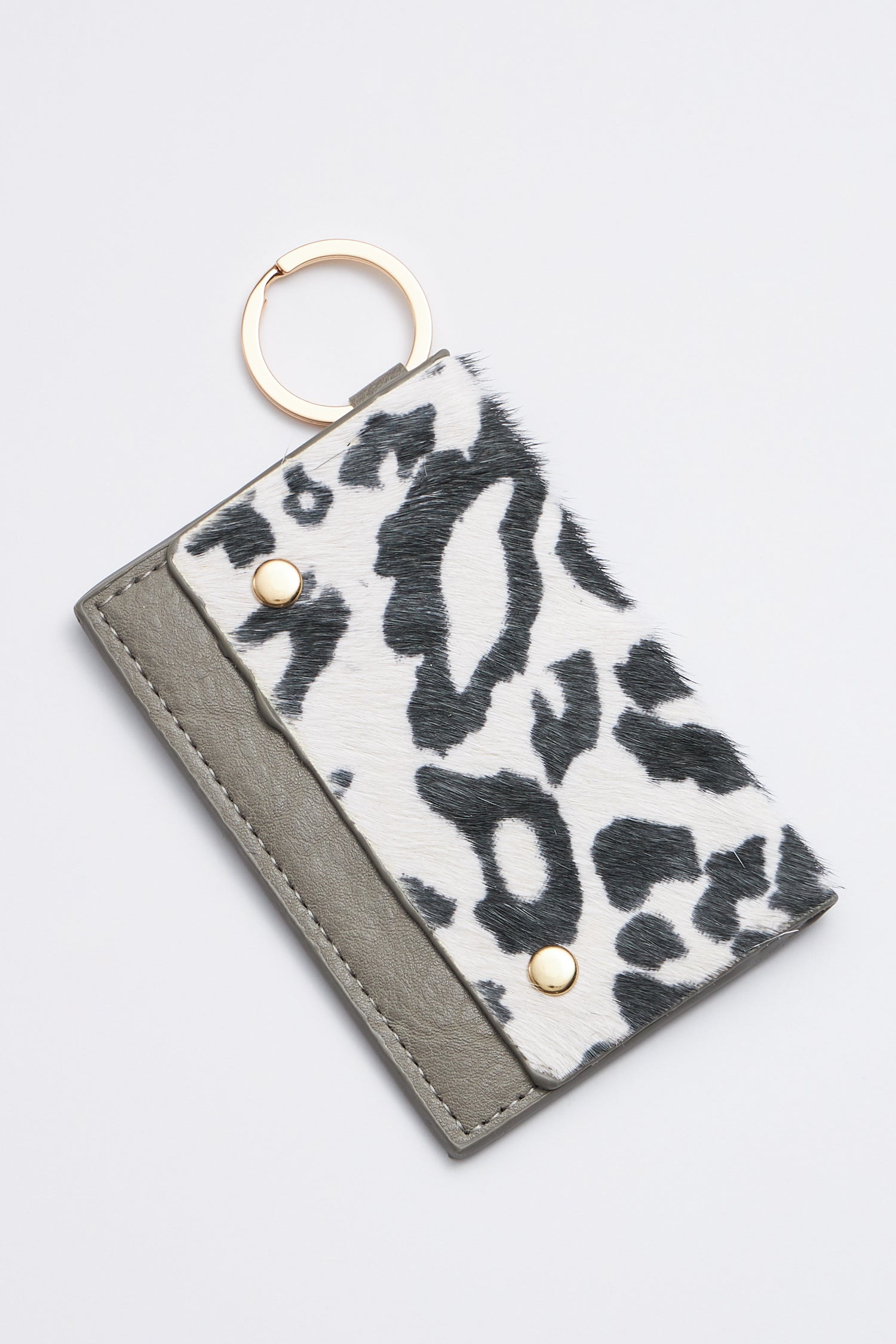 Animal Print Card Holder Key Chains - Frem