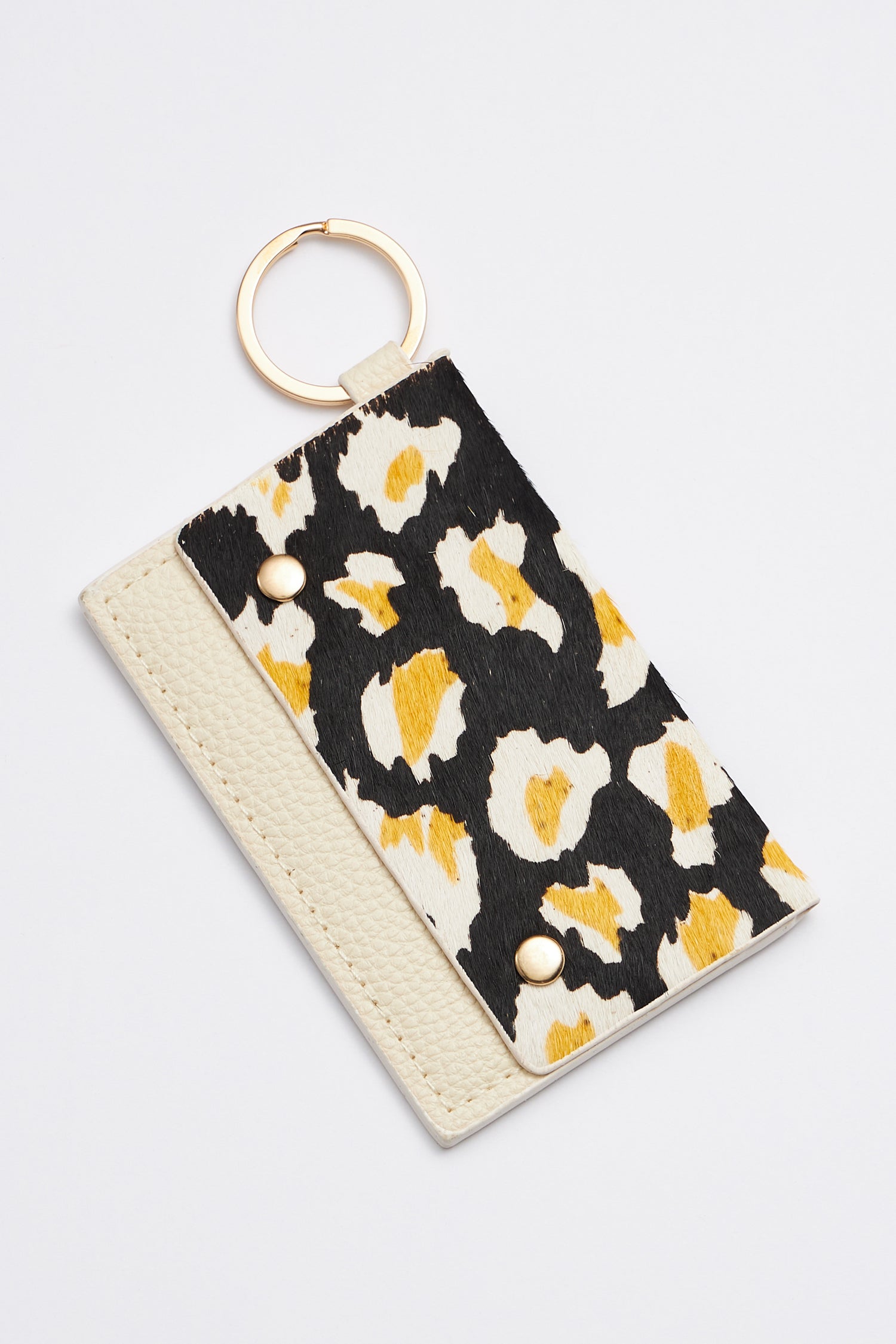 Animal Print Card Holder Key Chains - Frem