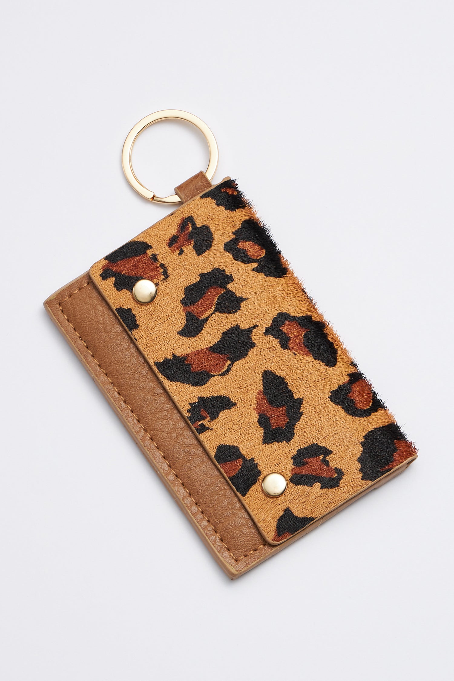 Animal Print Card Holder Key Chains - Frem