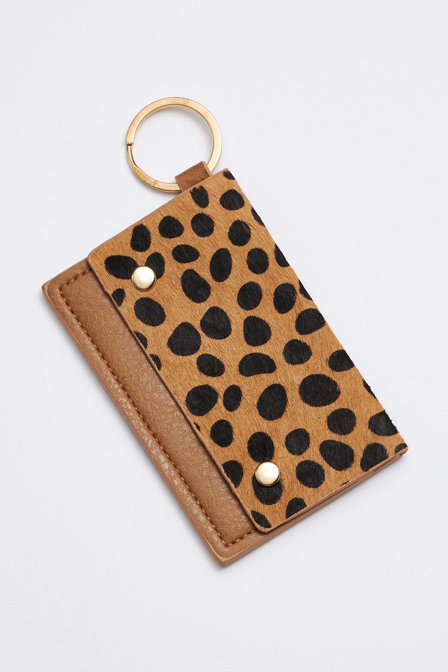 Animal Print Card Holder Key Chains - Frem
