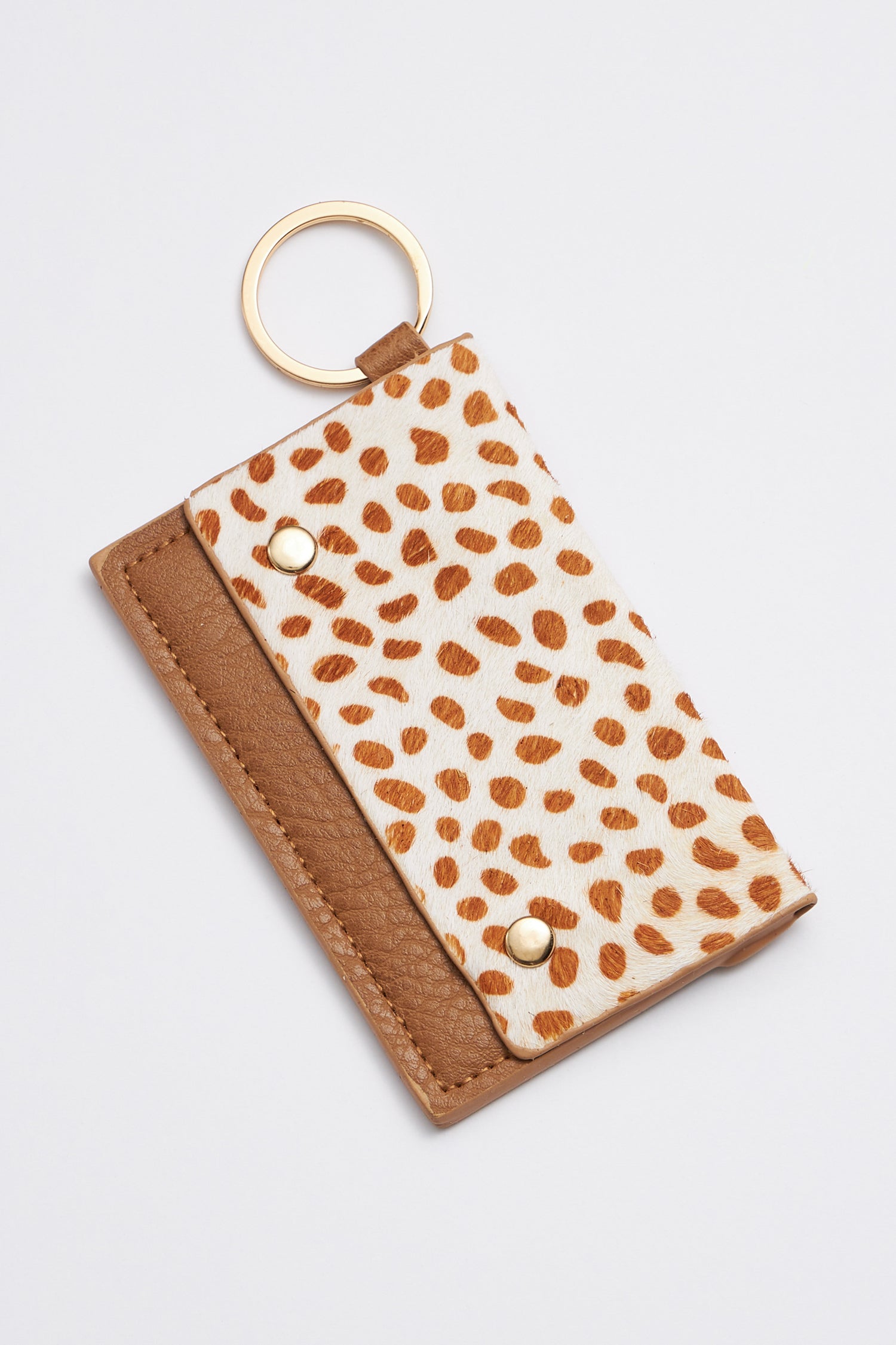 Animal Print Card Holder Key Chains - Frem