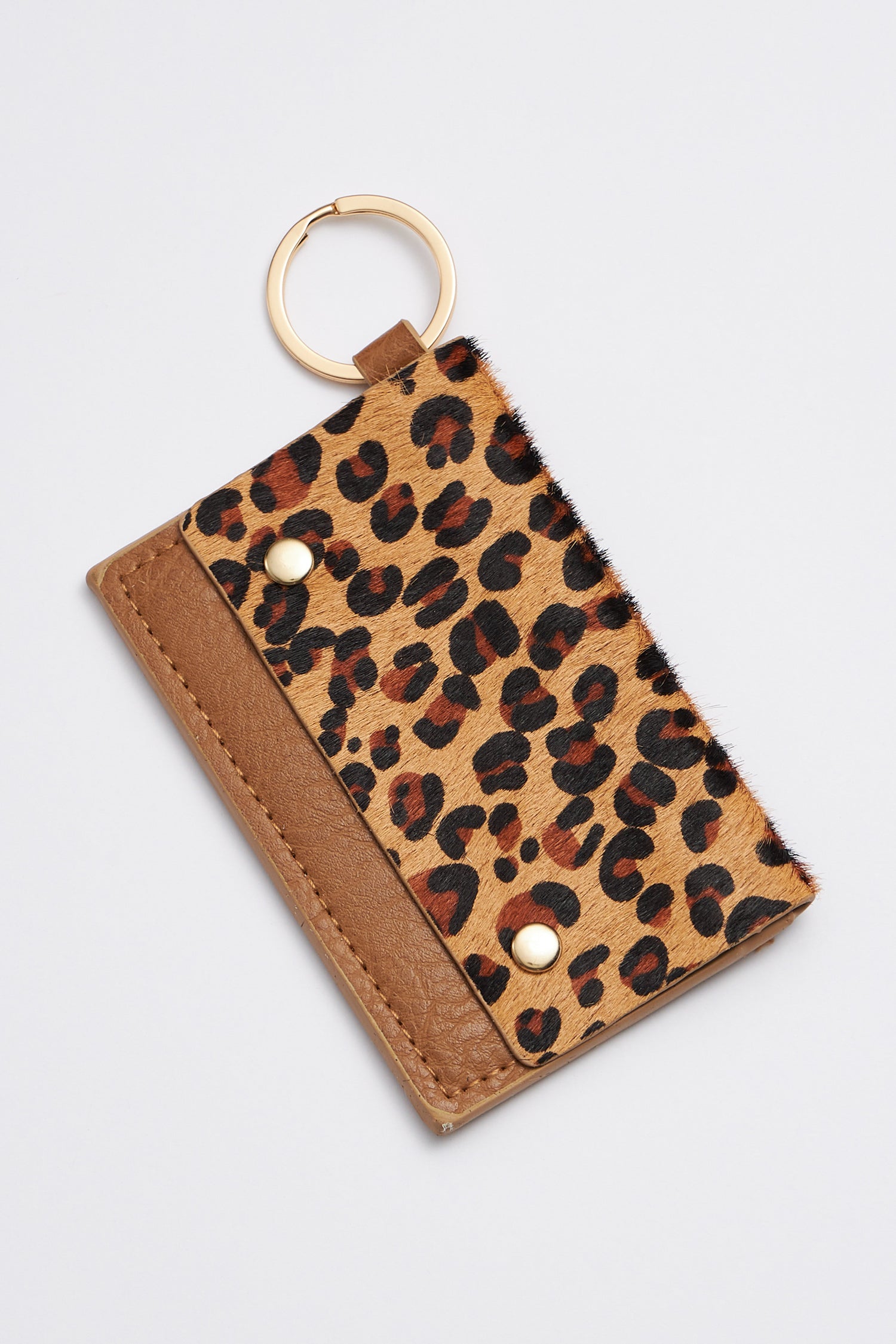Animal Print Card Holder Key Chains - Frem
