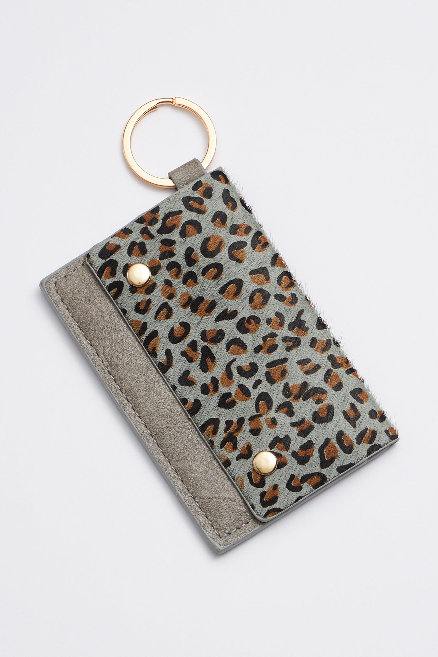 Animal Print Card Holder Key Chains - Frem