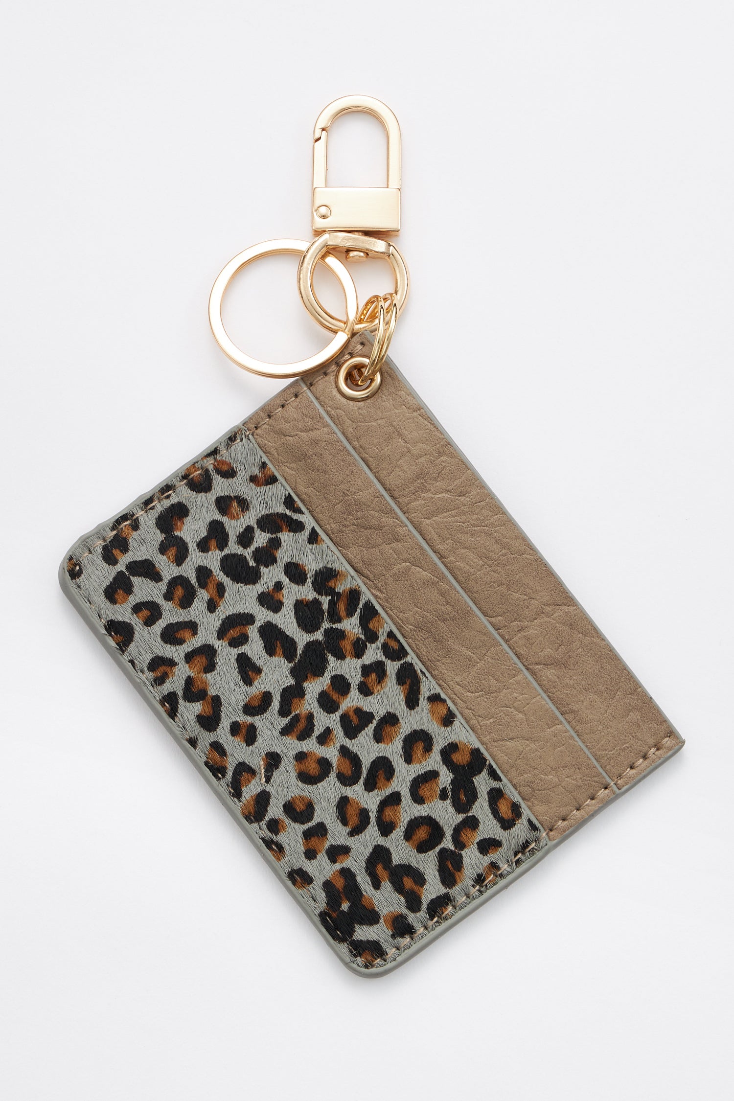 Animal Print Card Holder Key Chains - Frem