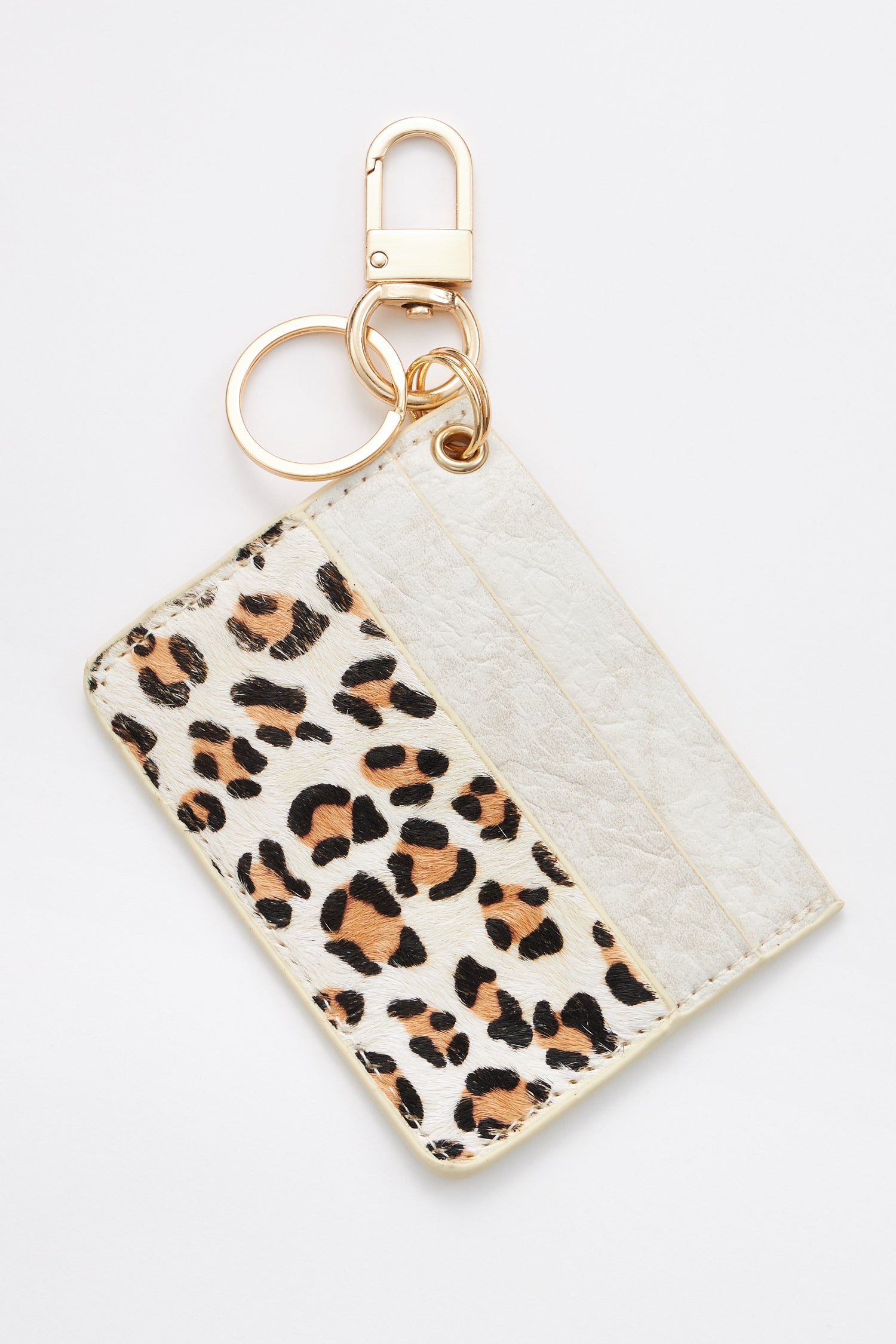 Animal Print Card Holder Key Chains - Frem