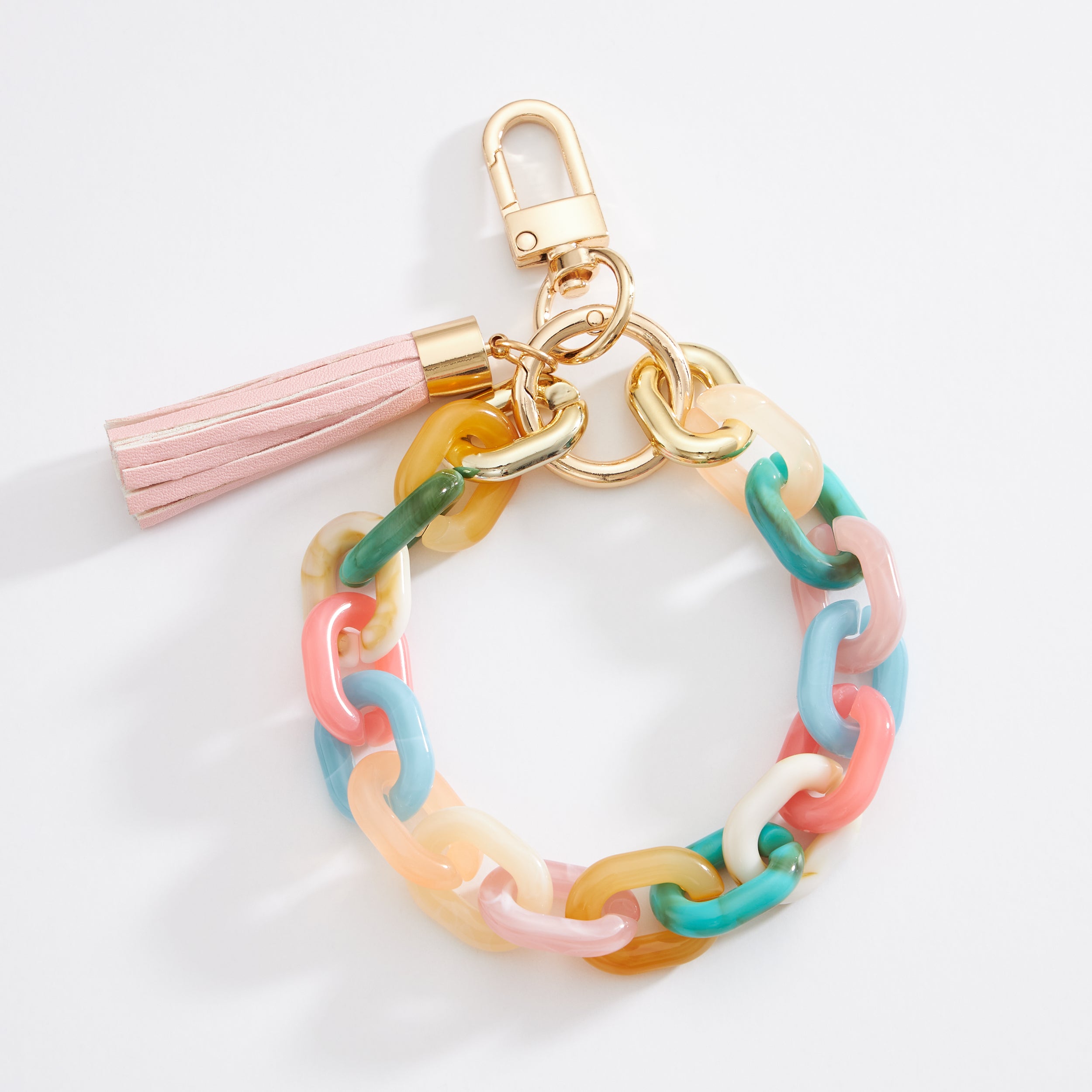 Two Tone Mixed Resin Chain Keychains - Frem