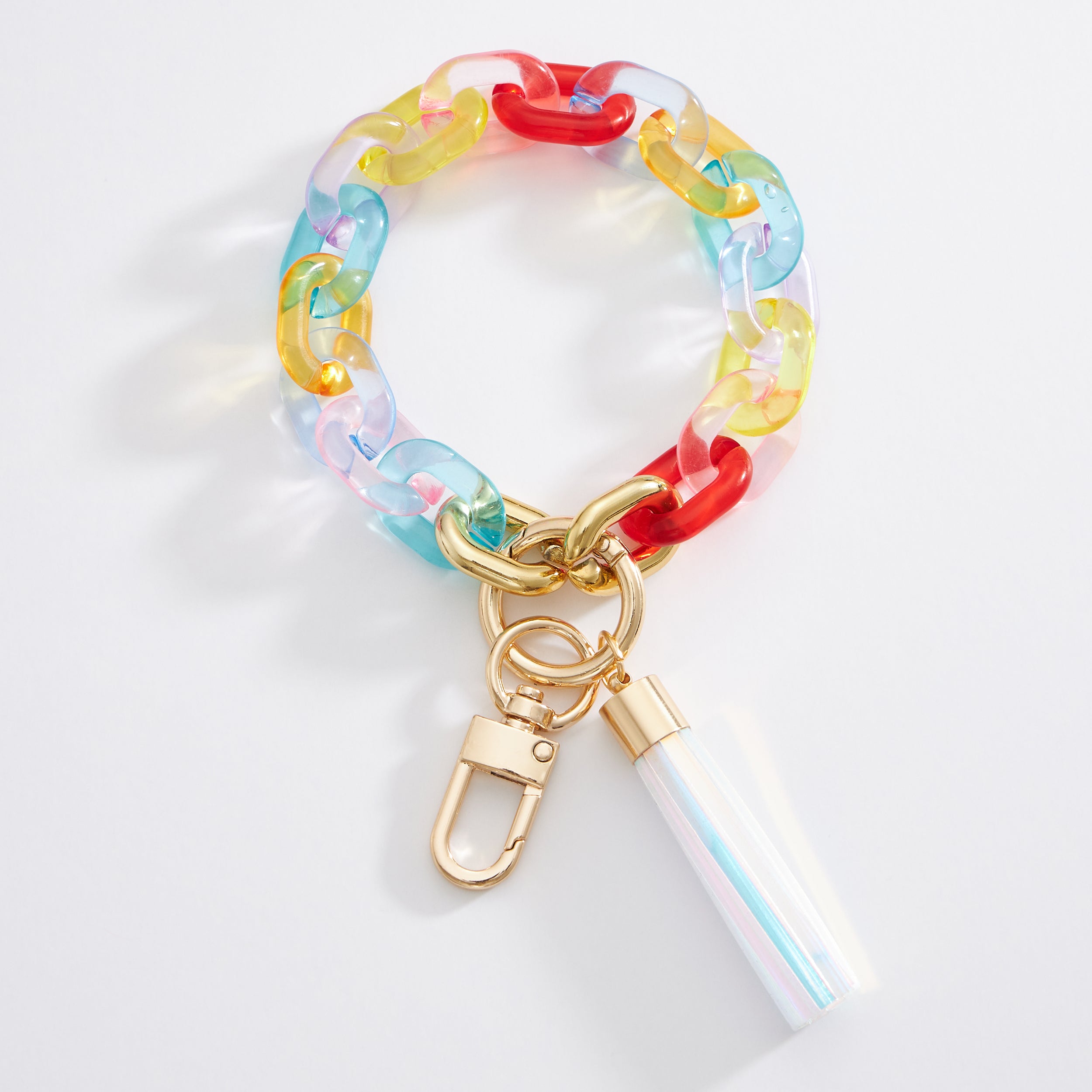 Multi Colored Resin Chain Links Keychains - Frem