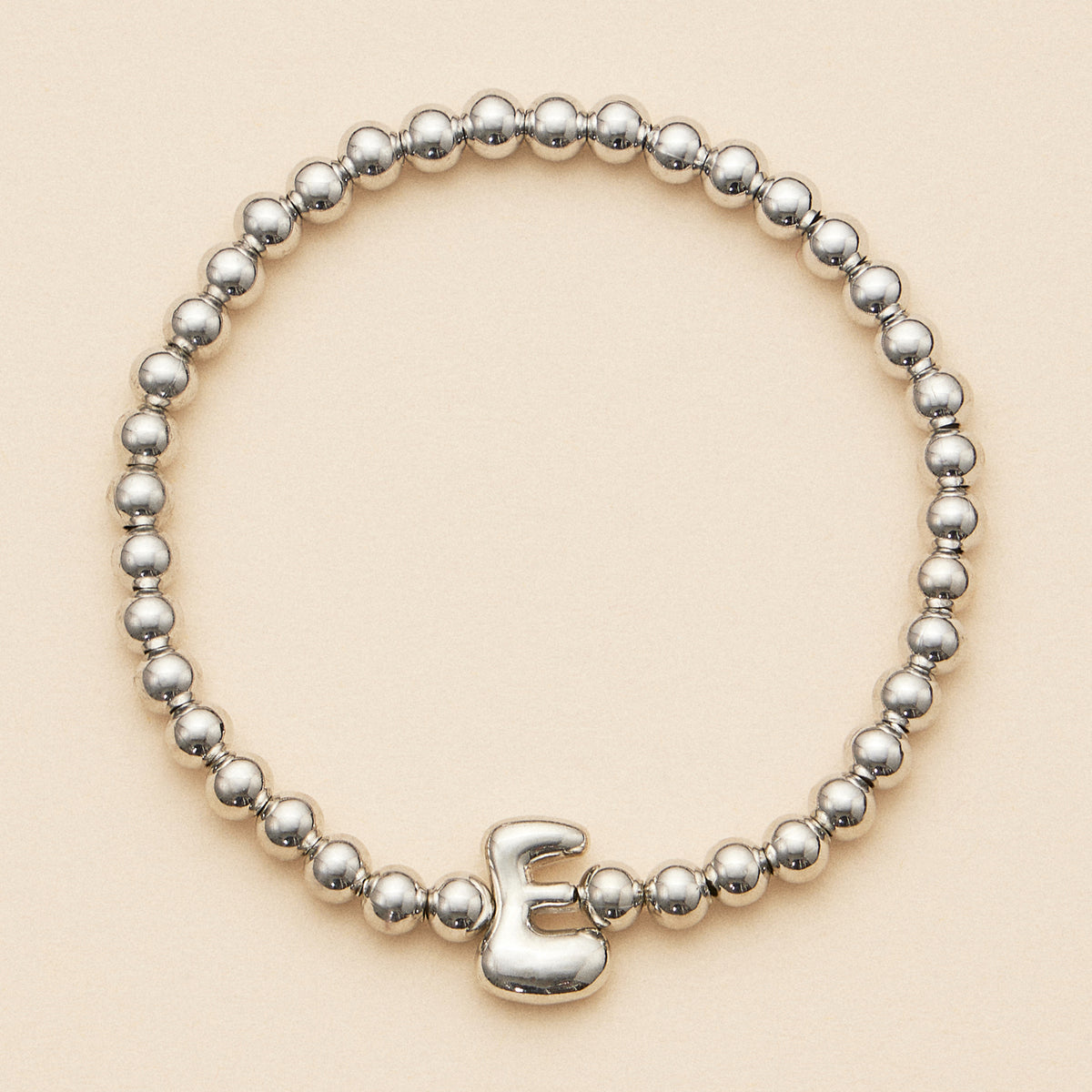 Bubble Letters Beaded Stretch Bracelet 16 Assorted Pack
