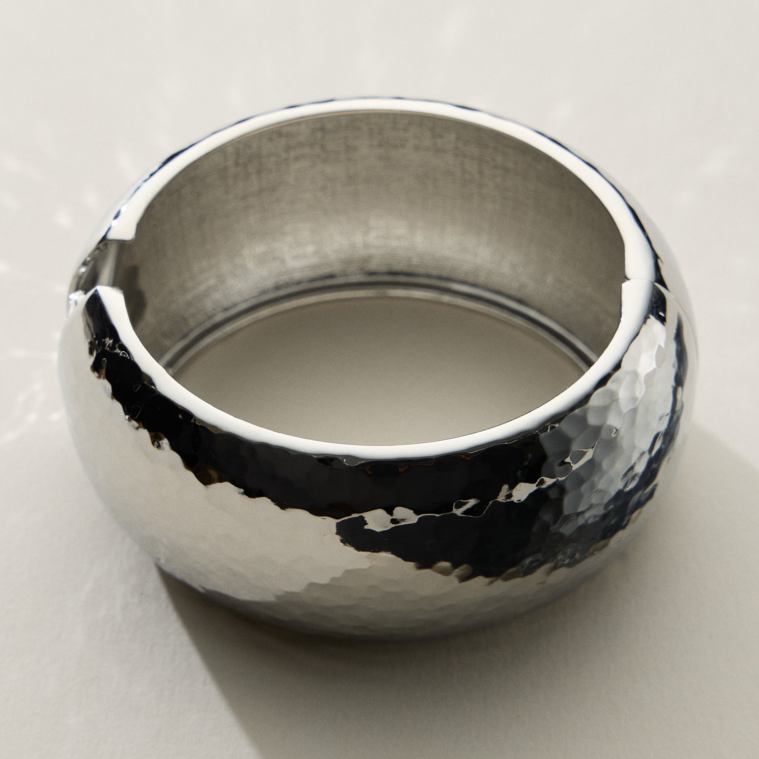 Hammered Alloy Cuff Bracelet | Hammered Hollow Wide 18K Gold Plated Cuff Bracelet - Frem