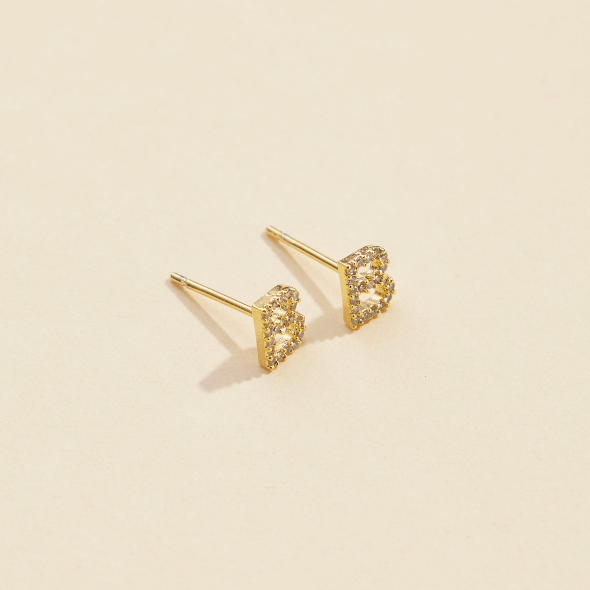 Minimalist Letters Gold-Dipped Stud Earrings