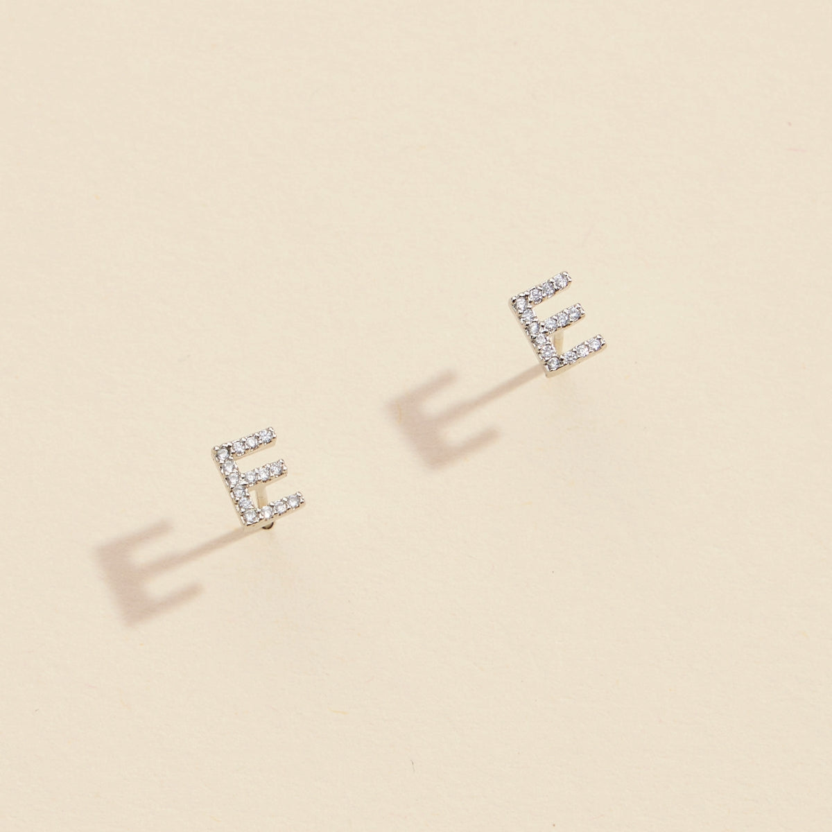 Minimalist Letters Gold-Dipped Stud Earrings