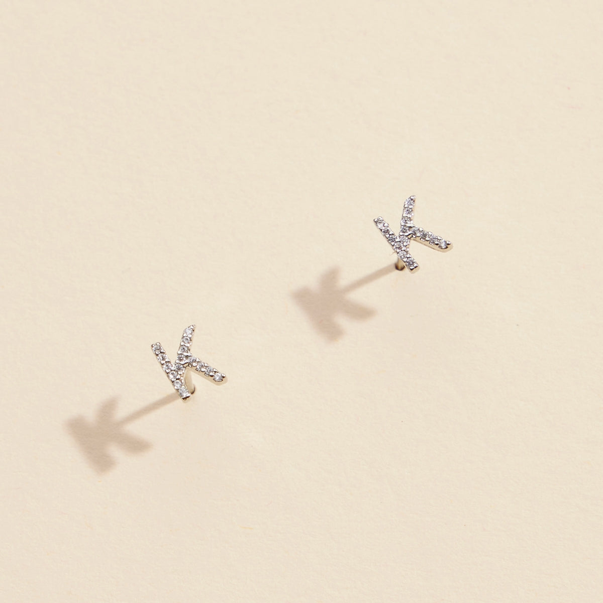 Minimalist Letters Gold-Dipped Stud Earrings