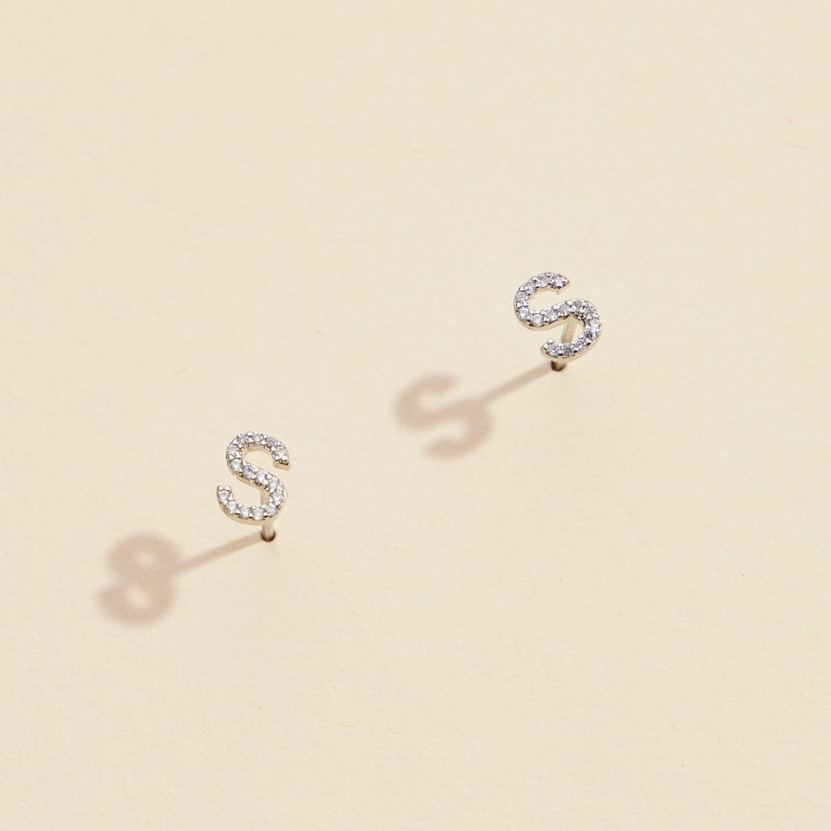 Minimalist Letters Gold-Dipped Stud Earrings