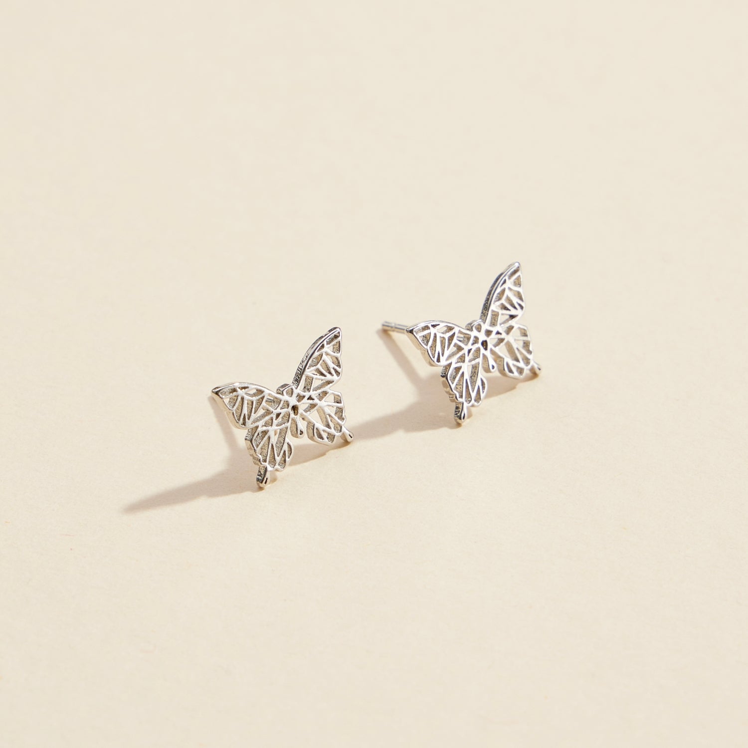 Butterfly Gold Dip Stud Earrings | Gold-Dipped Butterfly Stud Earrings - Frem