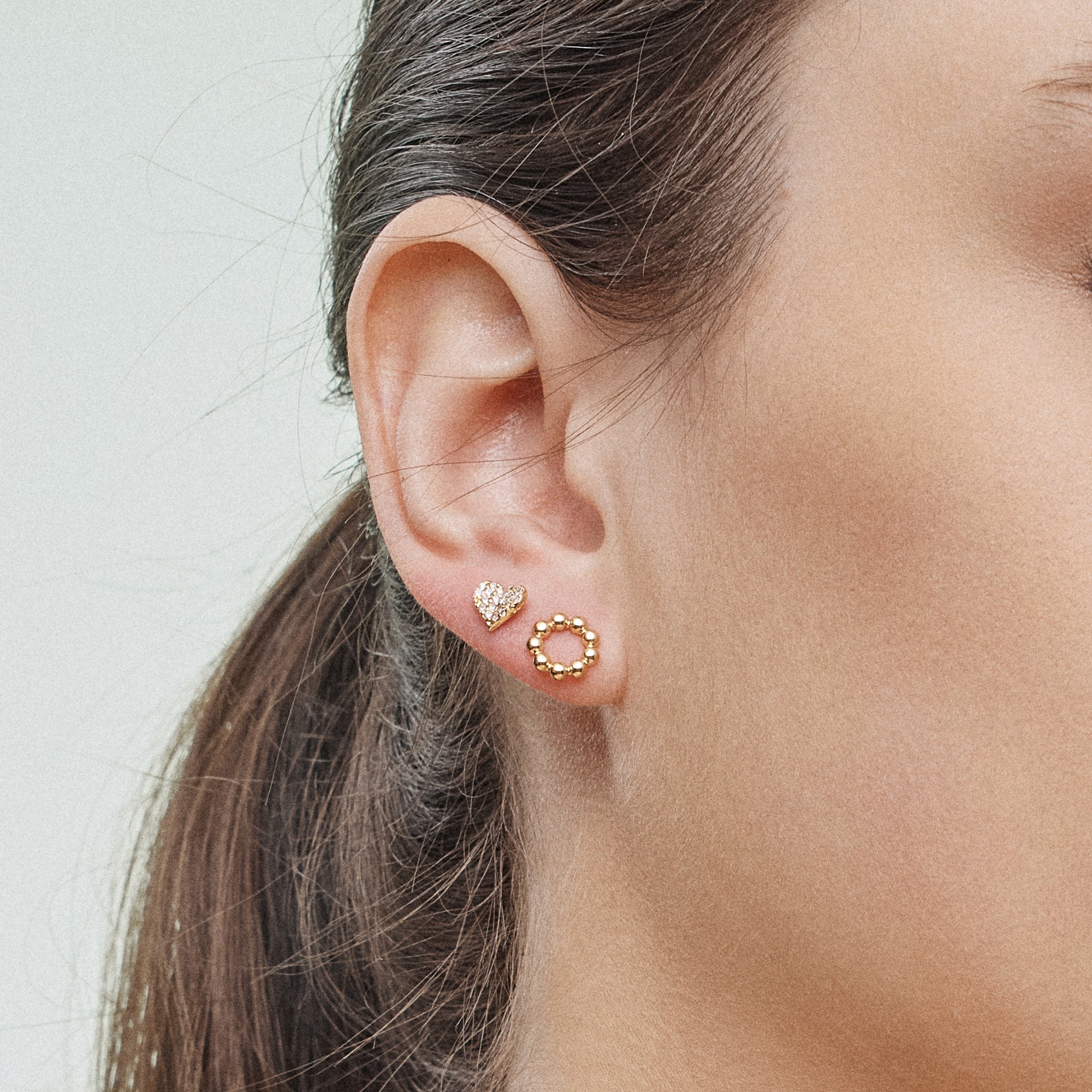 18K Gold Dipped 12-Piece Gold & Silver Earring Set – Lock, Key, Heart & Pearl Collection - Frem