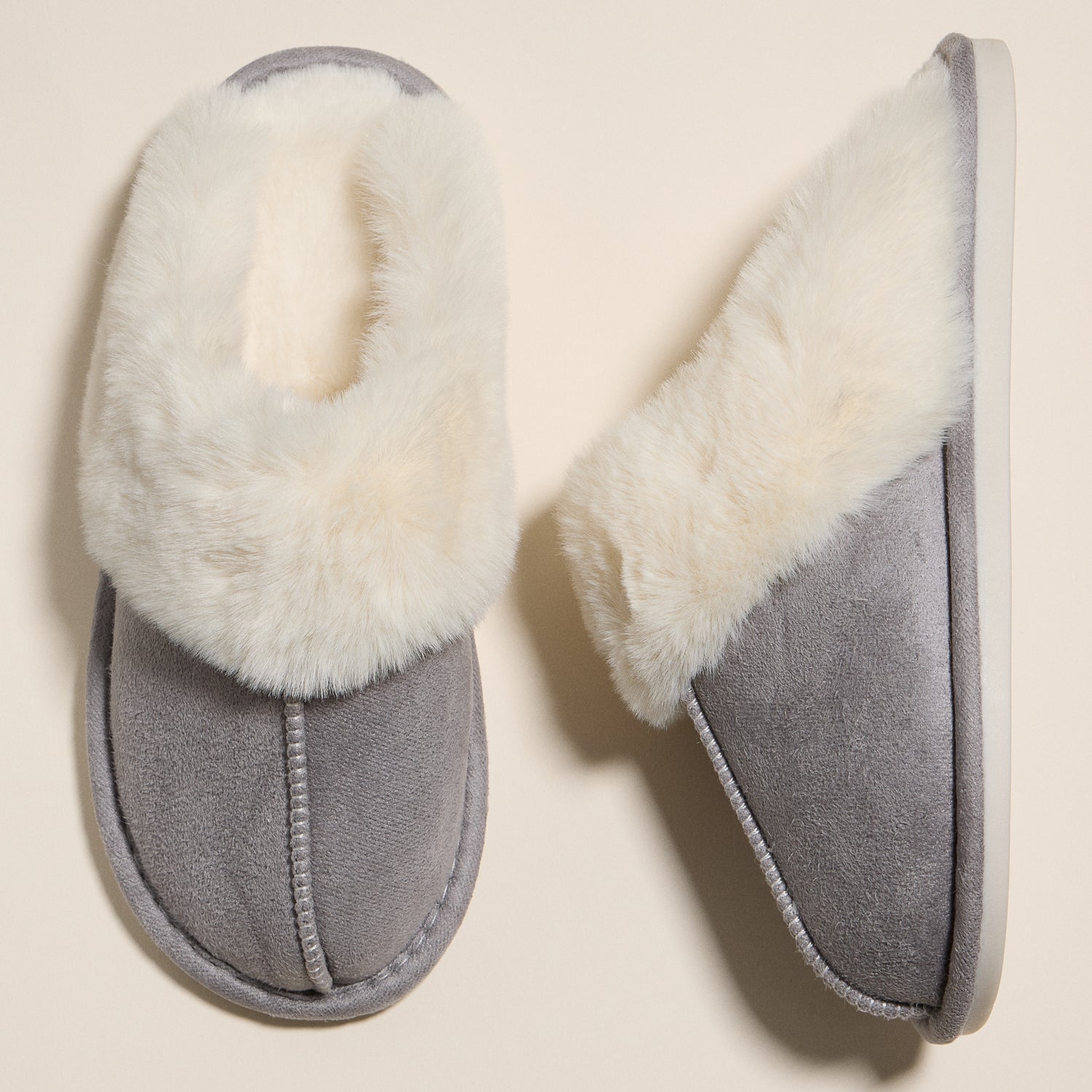 Cozy Faux Fur Lined Slippers – Fall Colors
