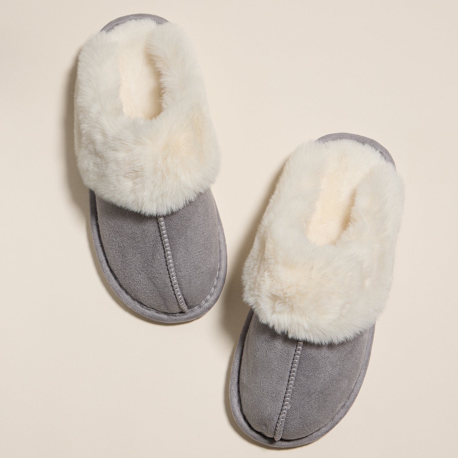 Cozy Faux Fur Lined Slippers – Fall Colors
