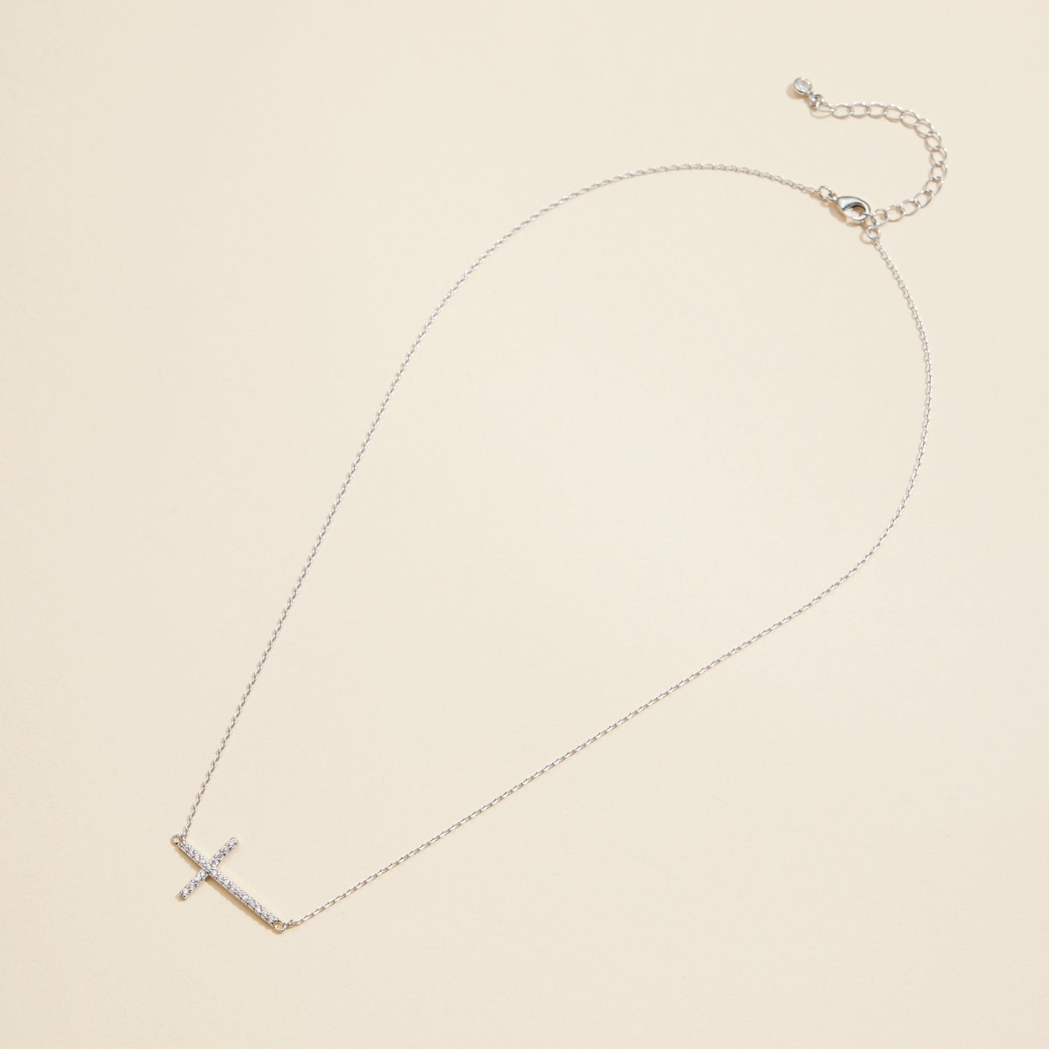 Gold-Dipped Cross Charm Short Necklace - Frem